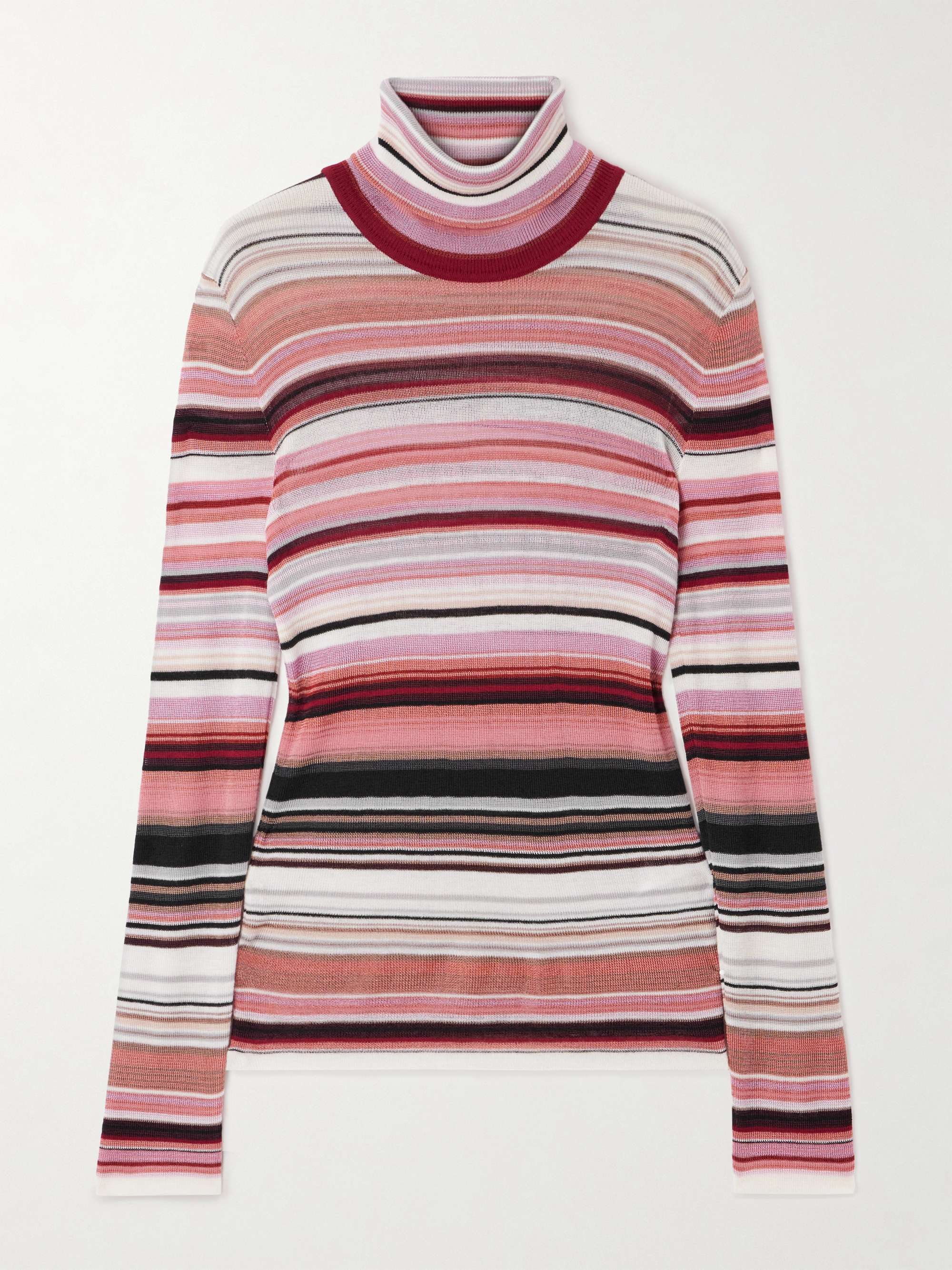 MISSONI Striped knitted turtleneck sweater | NET-A-PORTER