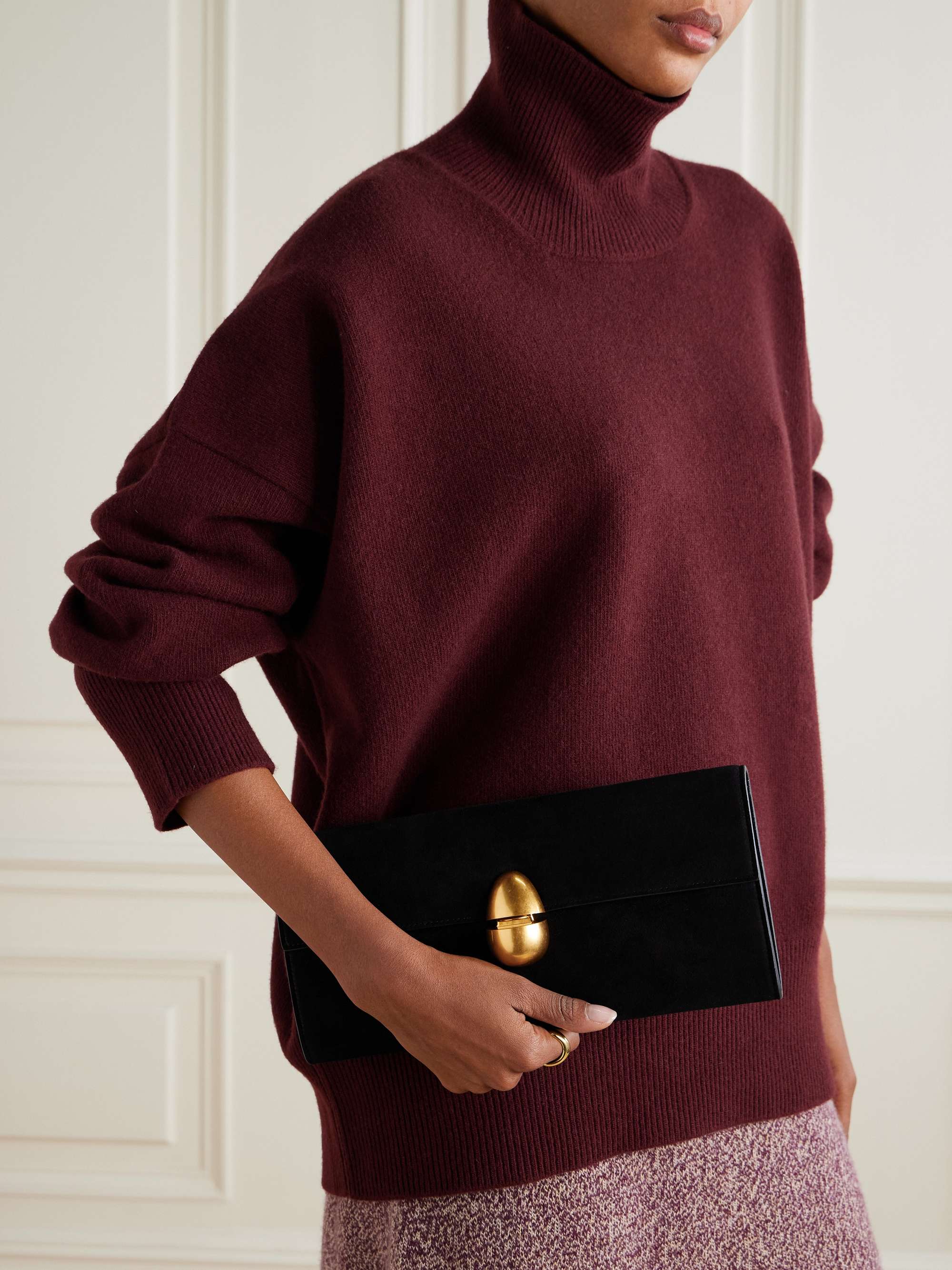 NEOUS Phoenix suede clutch | NET-A-PORTER