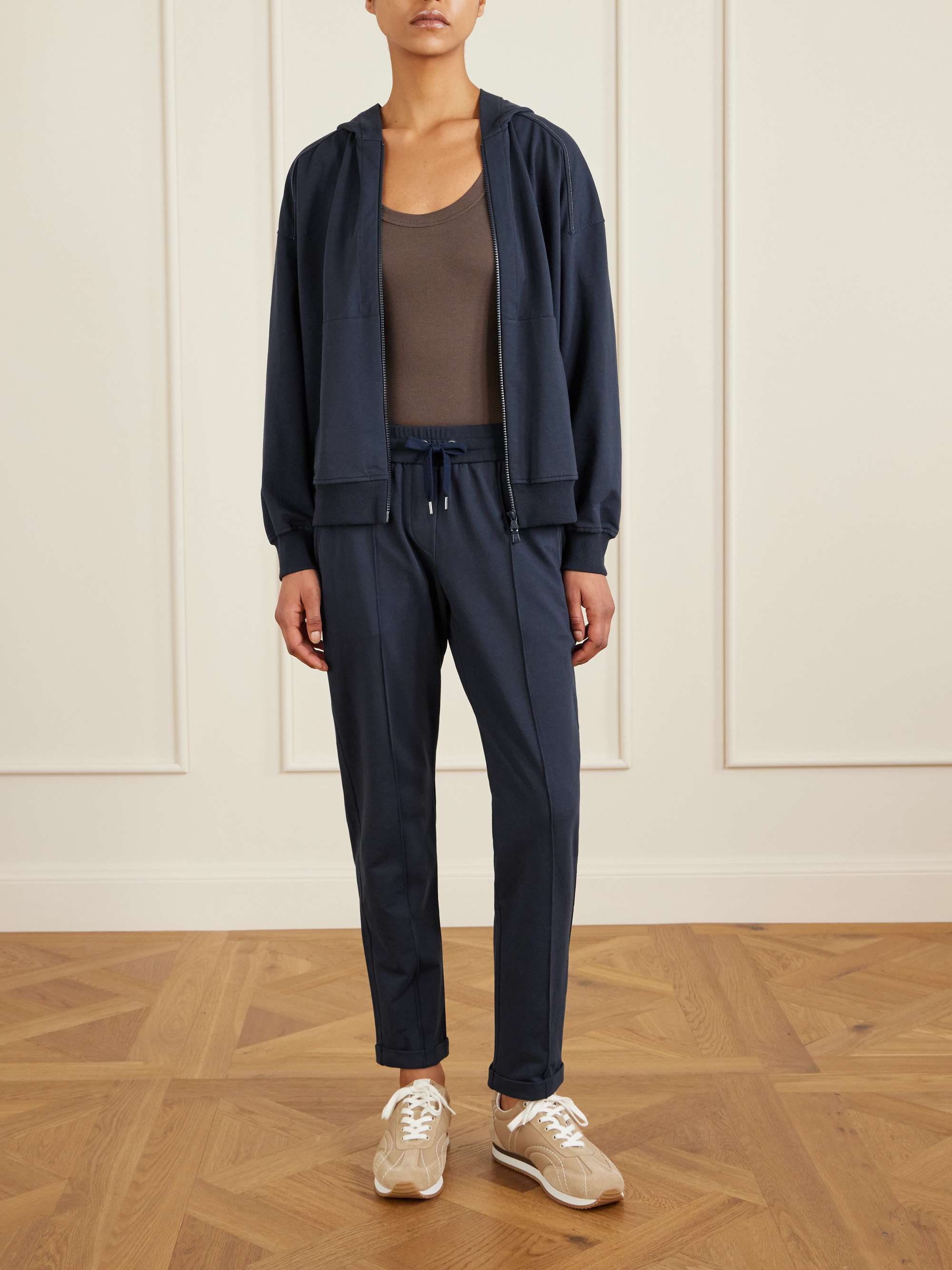 BRUNELLO CUCINELLI Cotton-blend jersey hoodie | NET-A-PORTER