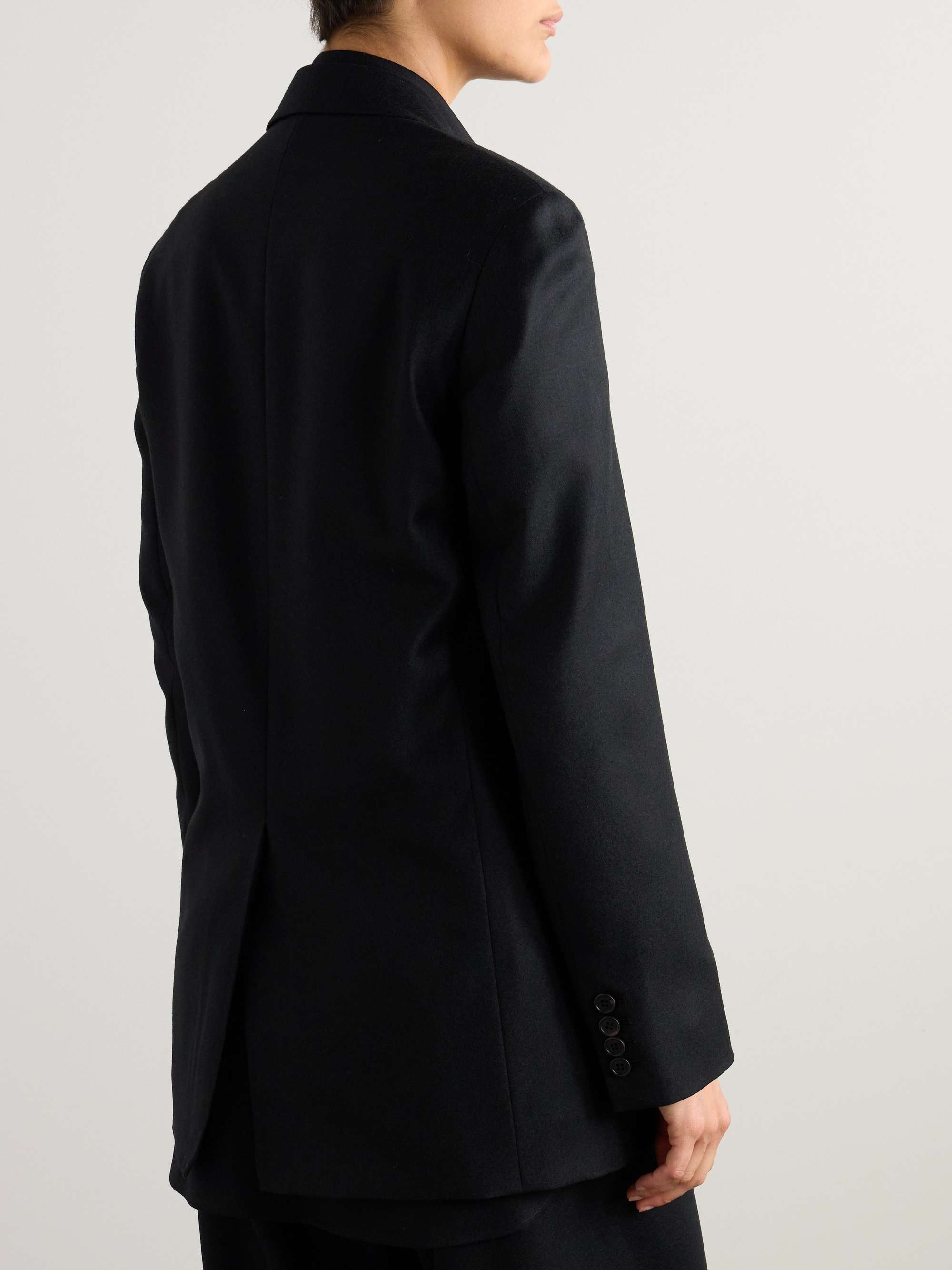 THE ROW Essentials Dustina wool-flannel jacket | NET-A-PORTER