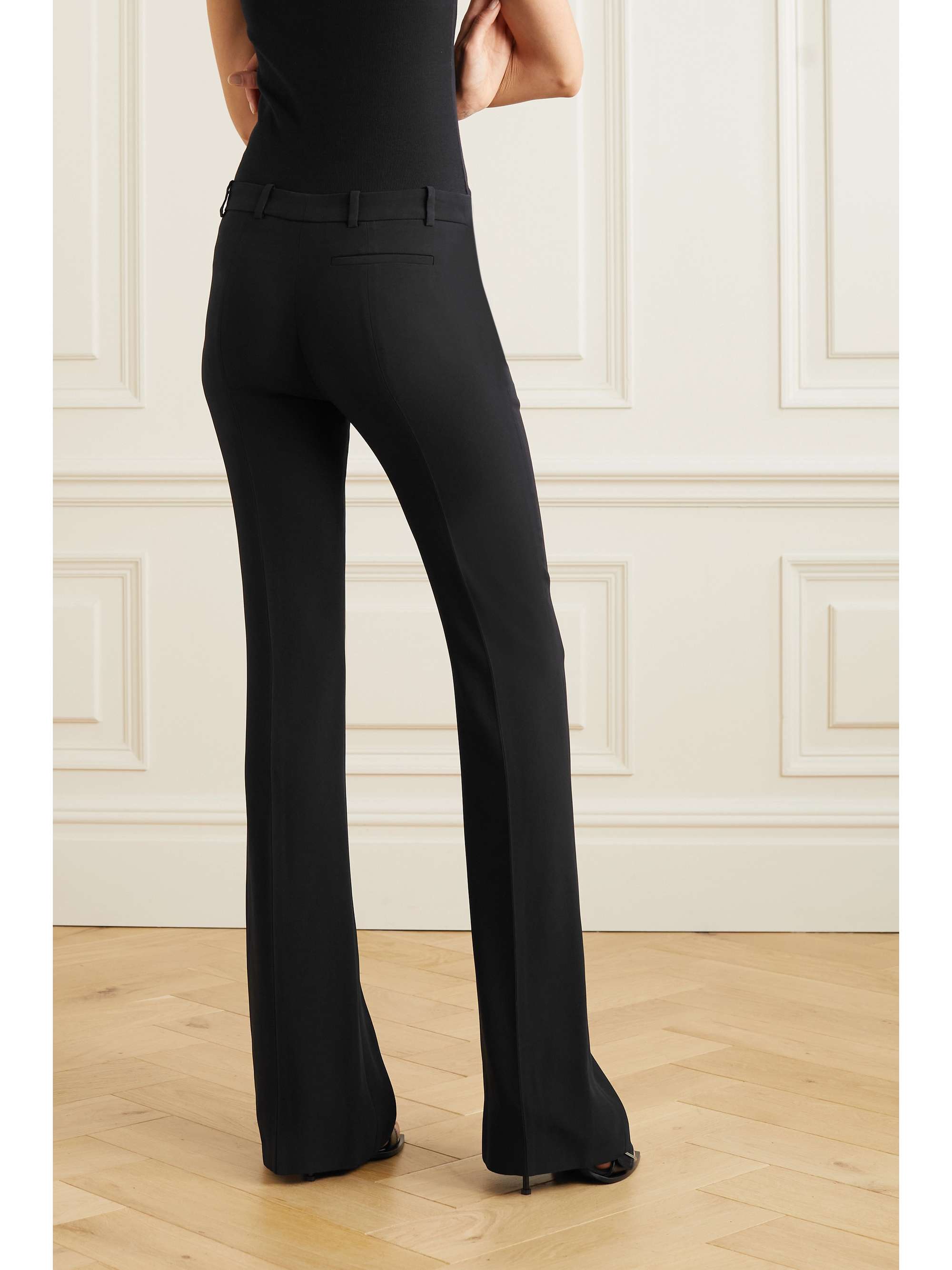MCQUEEN Crepe bootcut pants | NET-A-PORTER