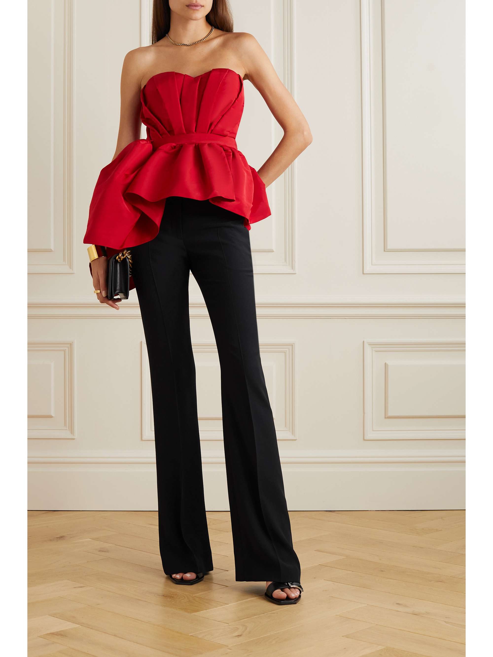 MCQUEEN Crepe bootcut pants | NET-A-PORTER