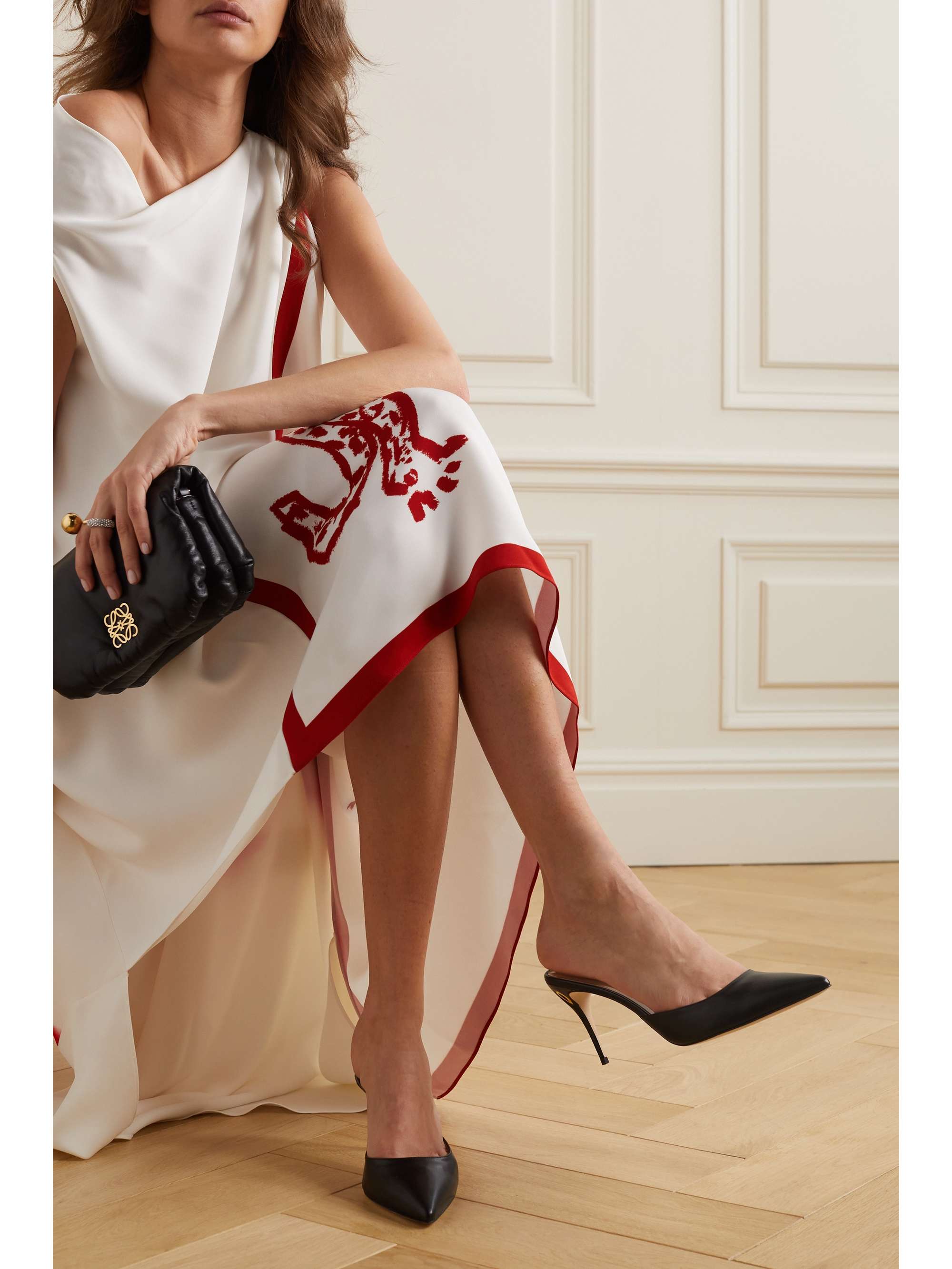 JENNIFER CHAMANDI Giuseppe 85 leather mules | NET-A-PORTER