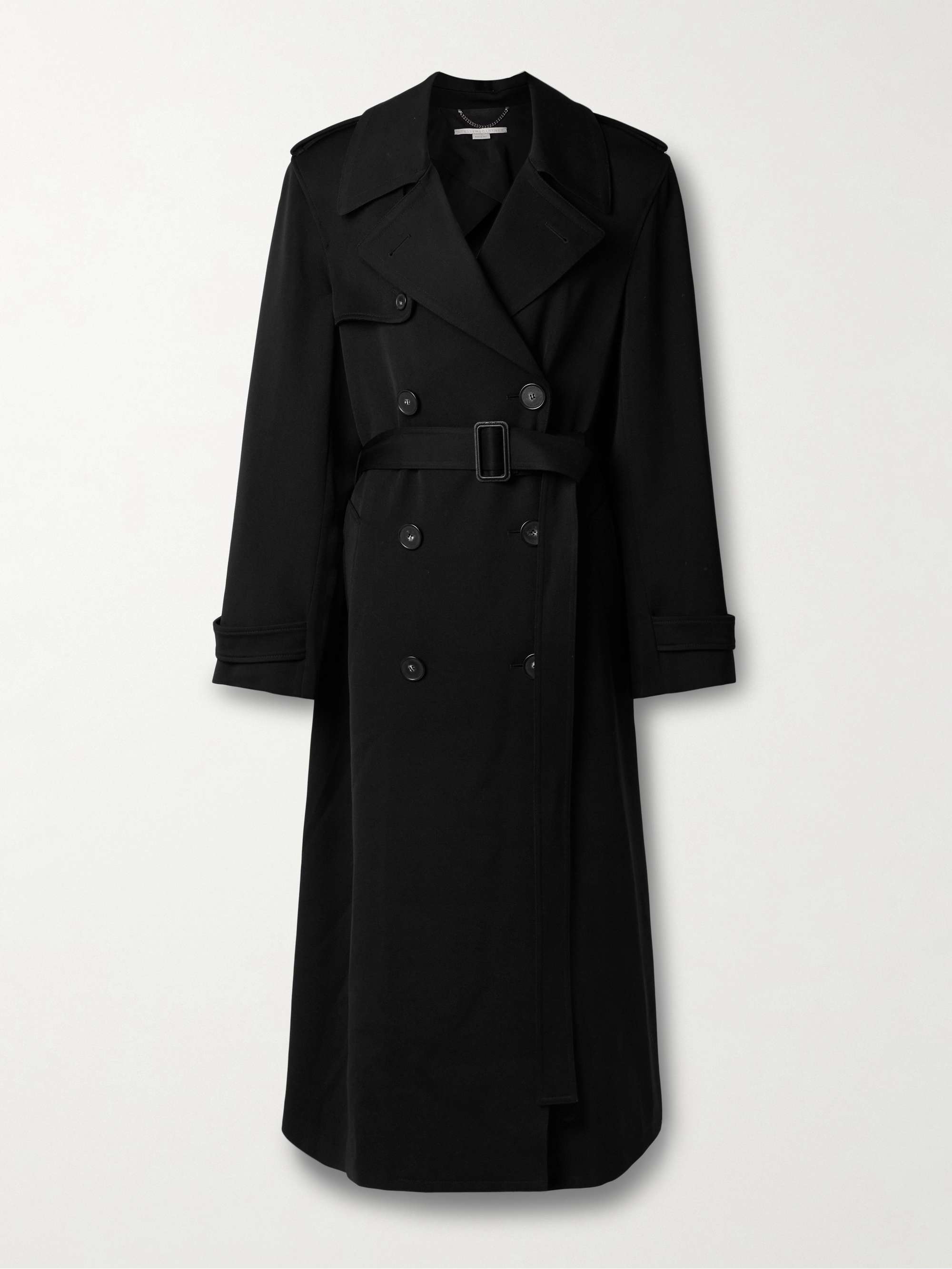 STELLA MCCARTNEY Belted double-breasted wool-twill trench coat