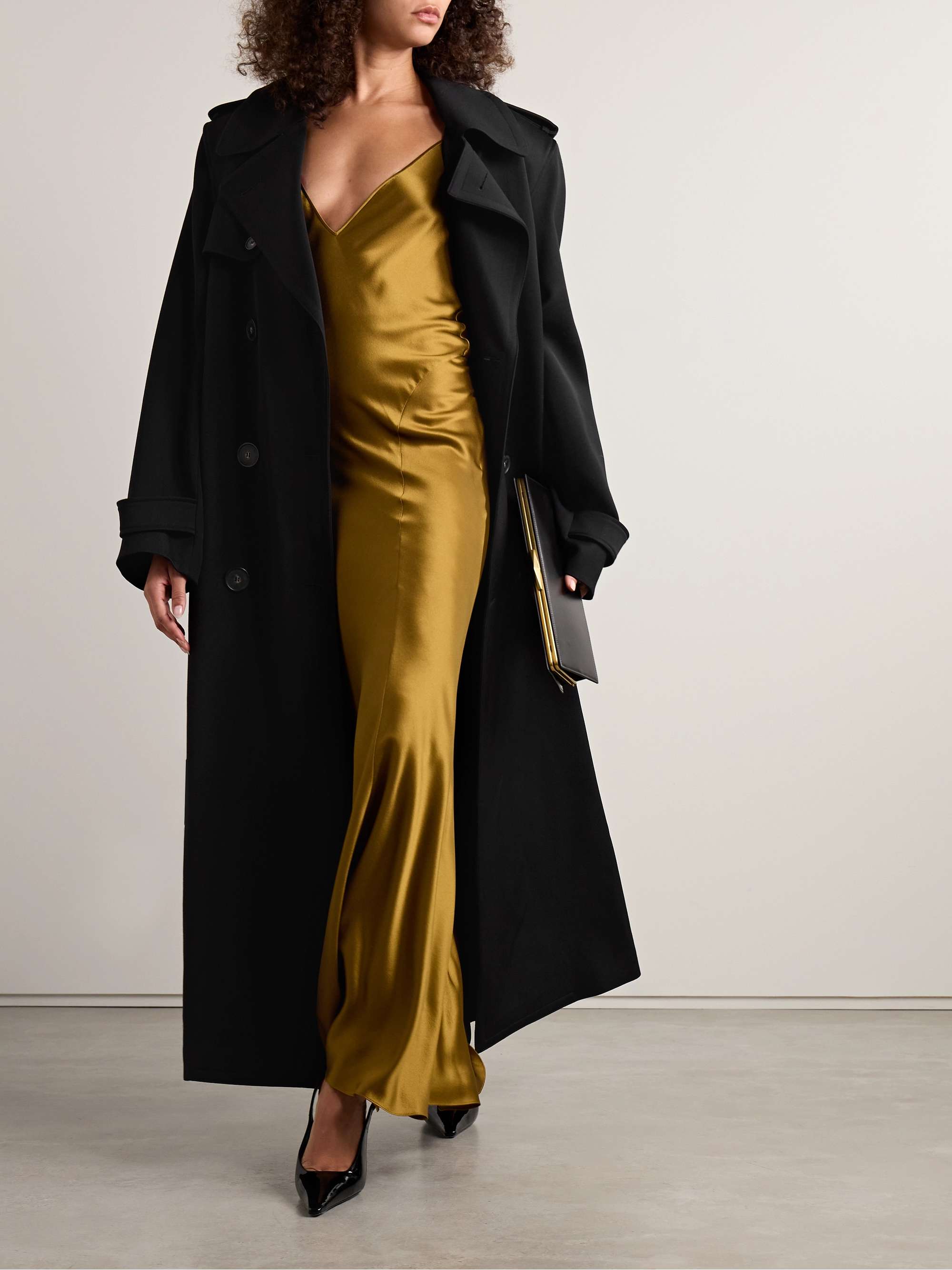 STELLA MCCARTNEY Belted double-breasted wool-twill trench coat