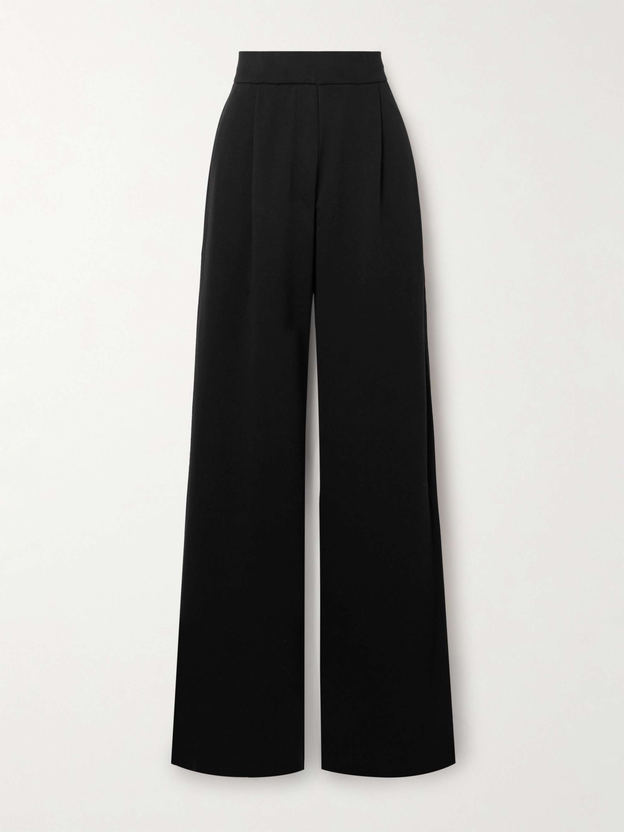 DRIES VAN NOTEN Pleated cotton-jersey wide-leg pants | NET-A-PORTER