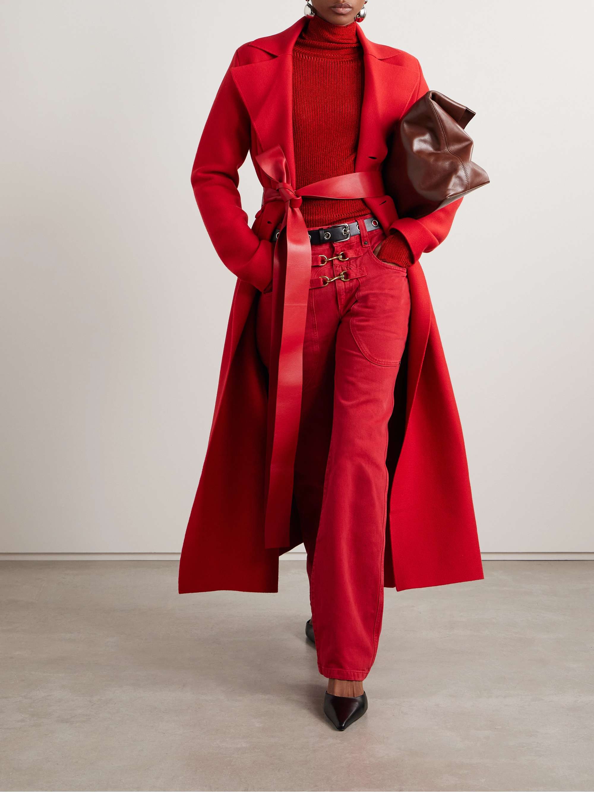 ISABEL MARANT Jaelis metallic ribbed-knit turtleneck sweater | NET