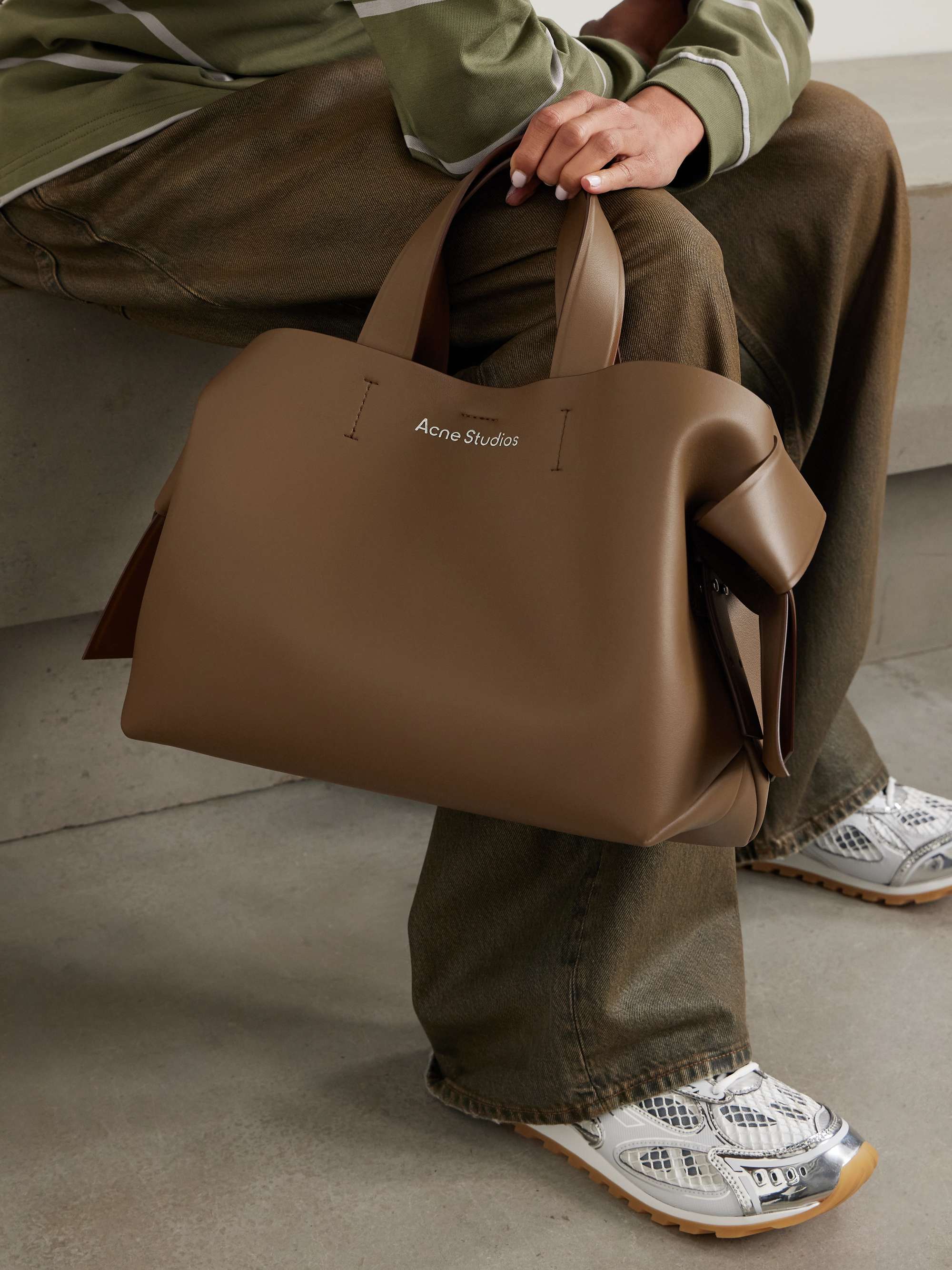 ACNE STUDIOS Musubi knotted leather tote | NET-A-PORTER