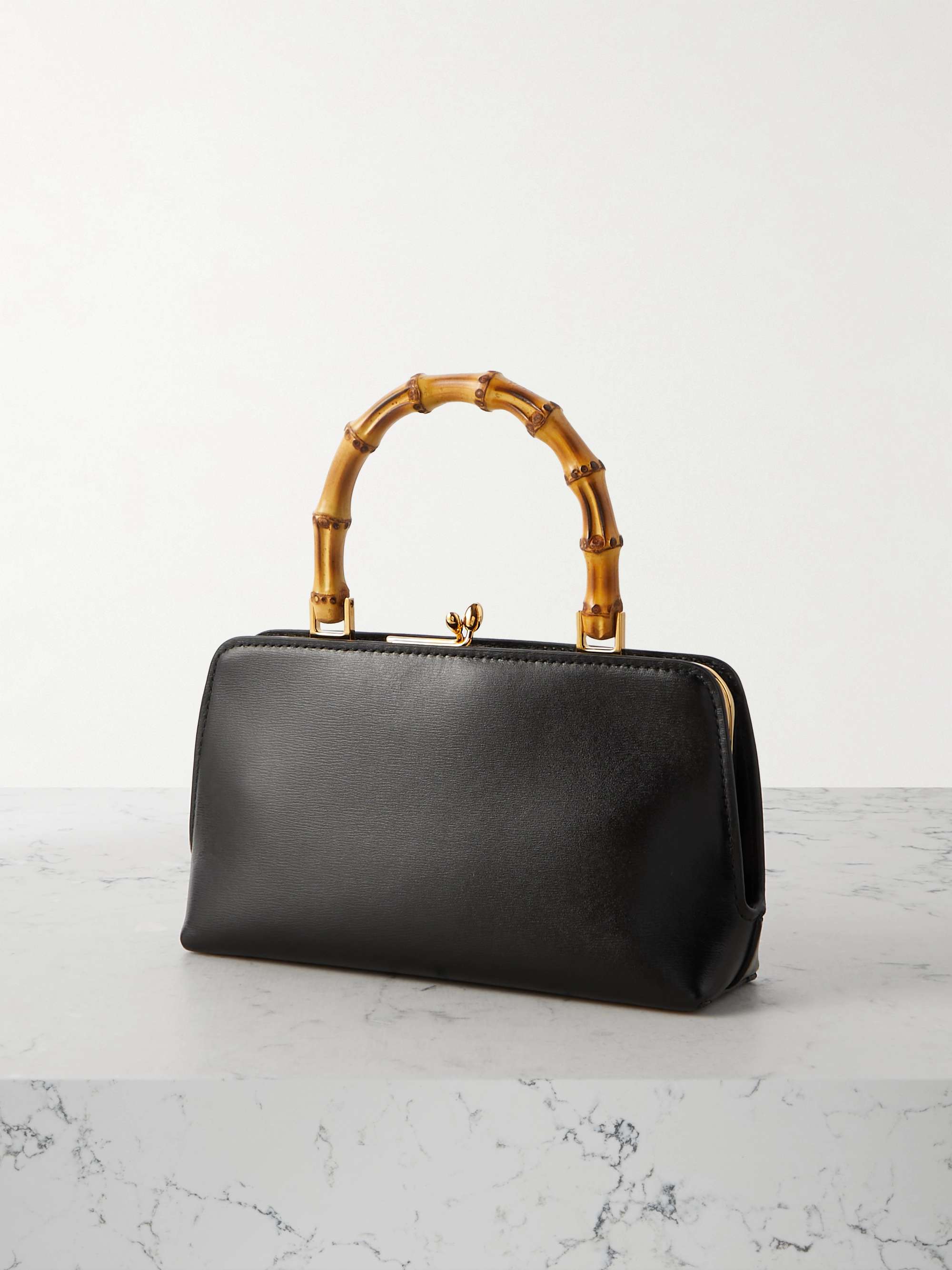 JIL SANDER Goji mini bamboo leather tote | NET-A-PORTER