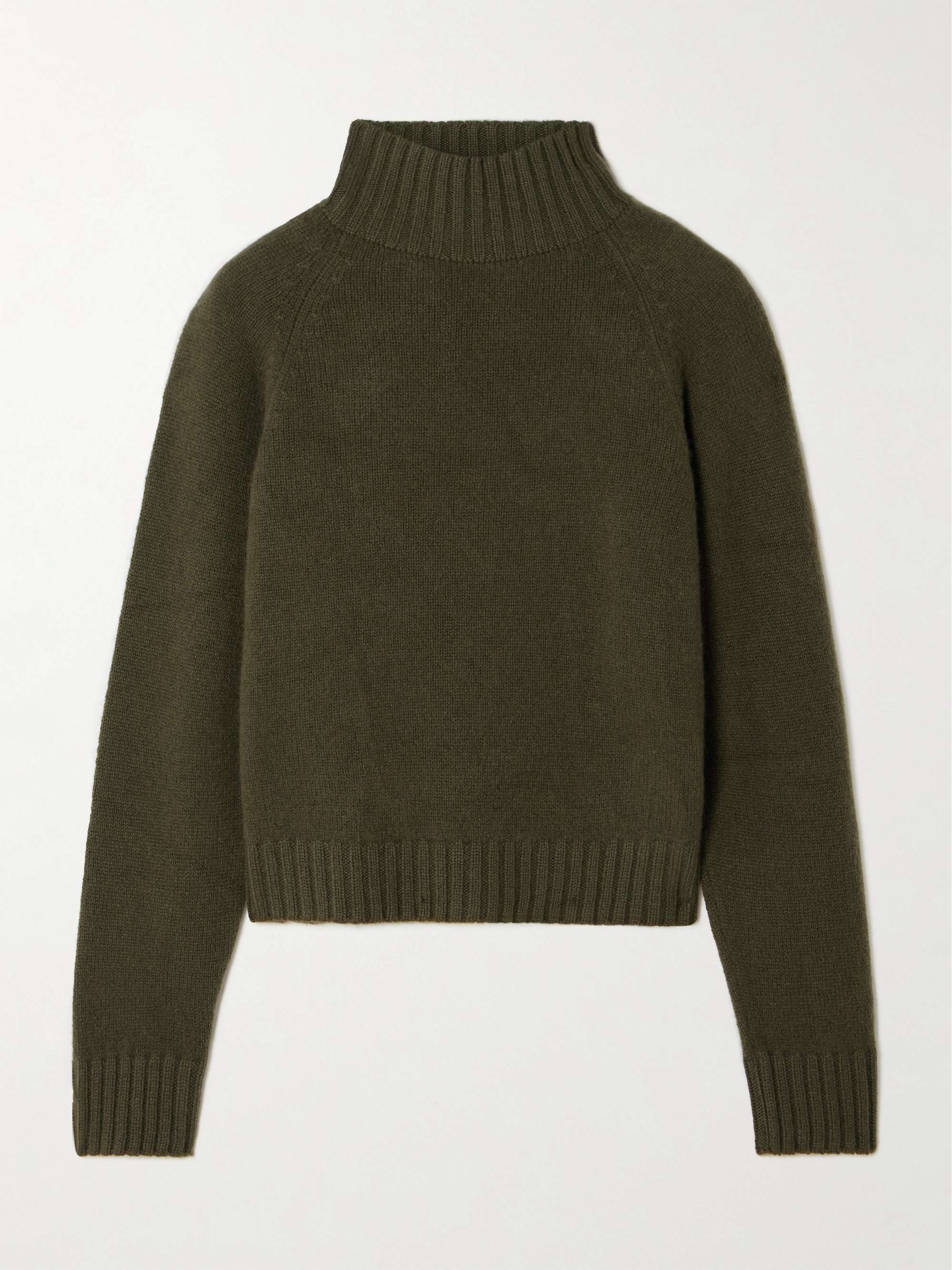 THE ELDER STATESMAN Cropped cashmere turtleneck sweater | NET-A-PORTER