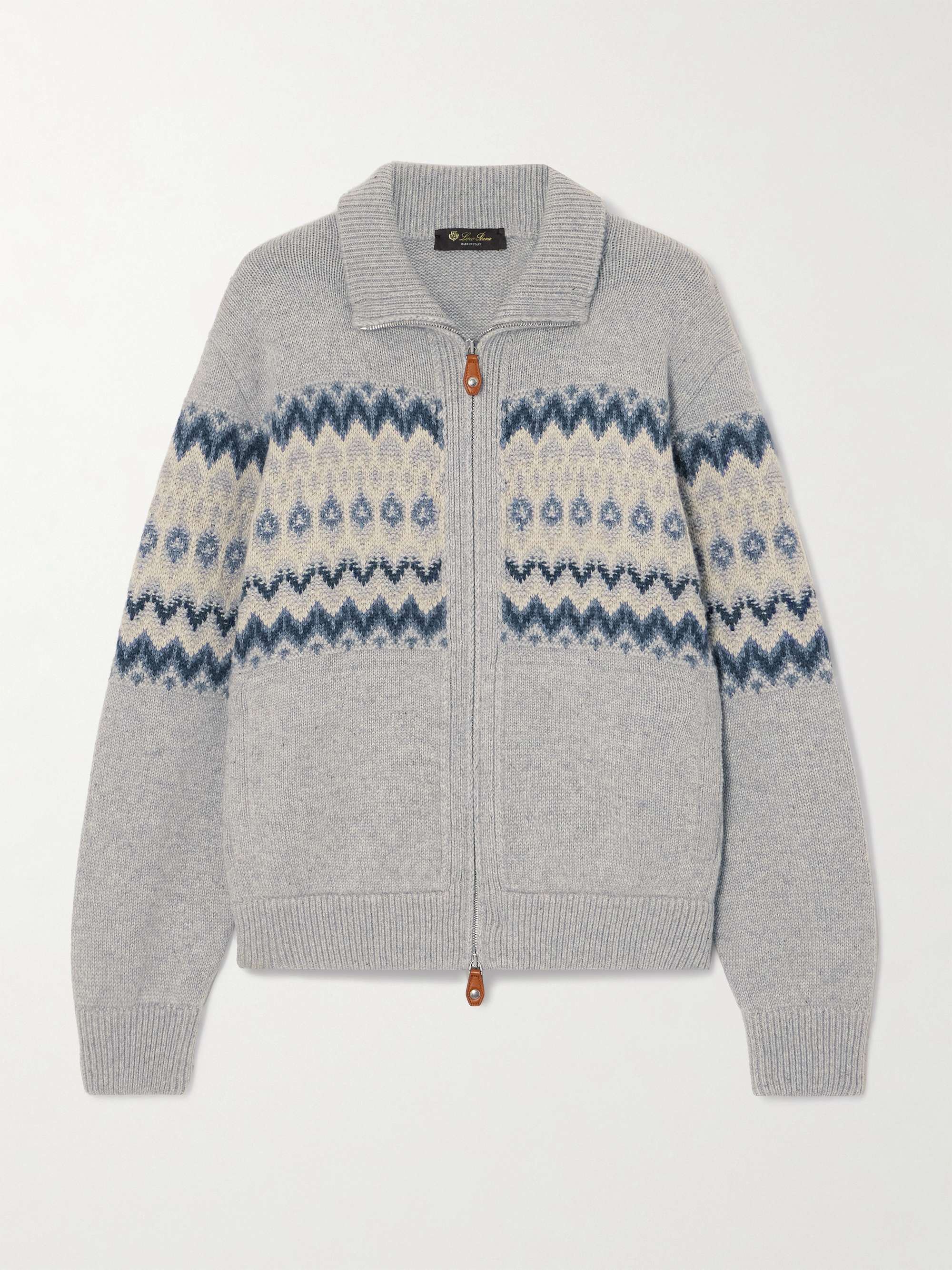 LORO PIANA Fair Isle cashmere cardigan | NET-A-PORTER