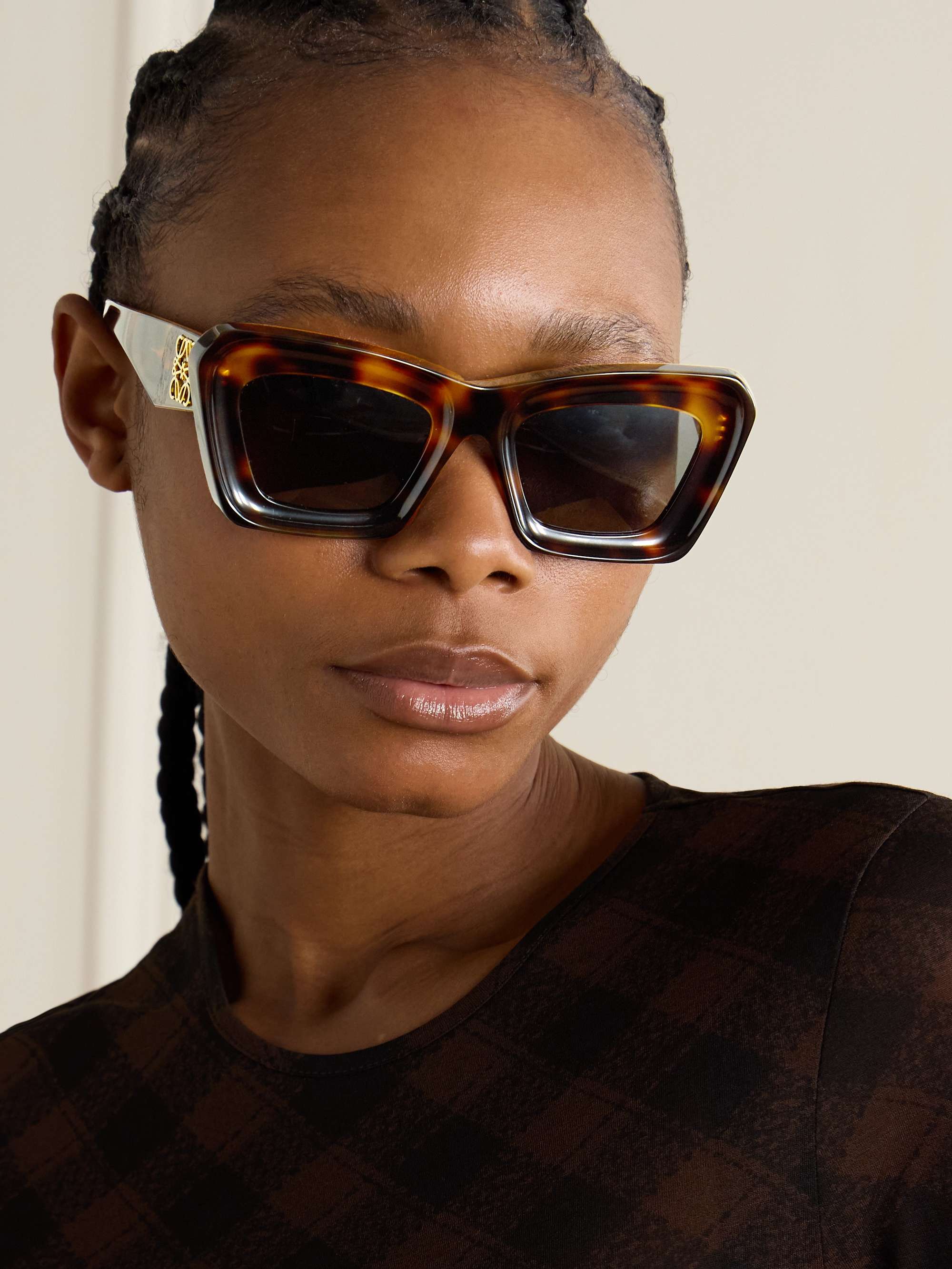 LOEWE EYEWEAR Cat-eye tortoiseshell acetate sunglasses | NET-A-PORTER
