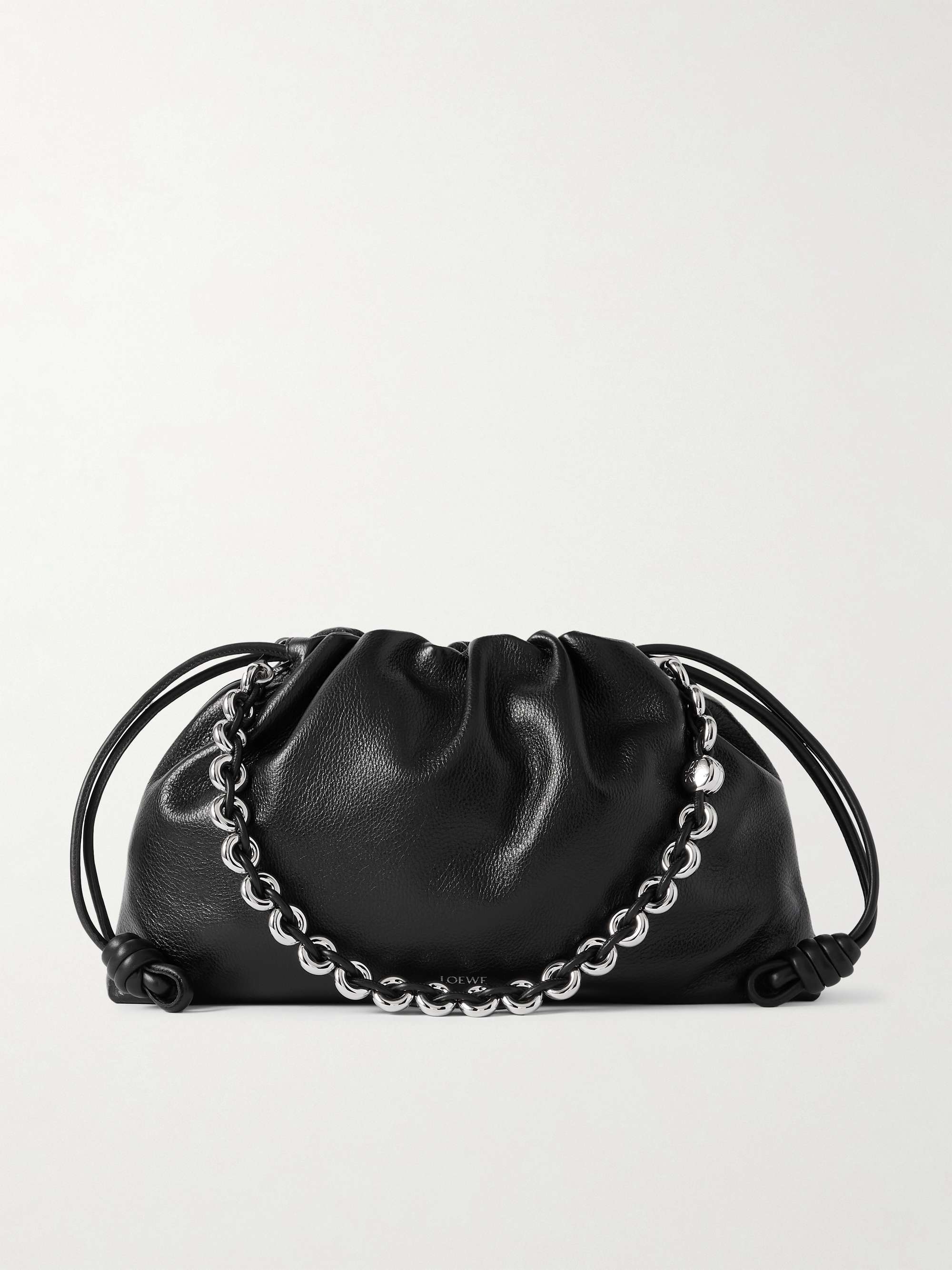 LOEWE Flamenco large textured-leather shoulder bag | NET-A-PORTER