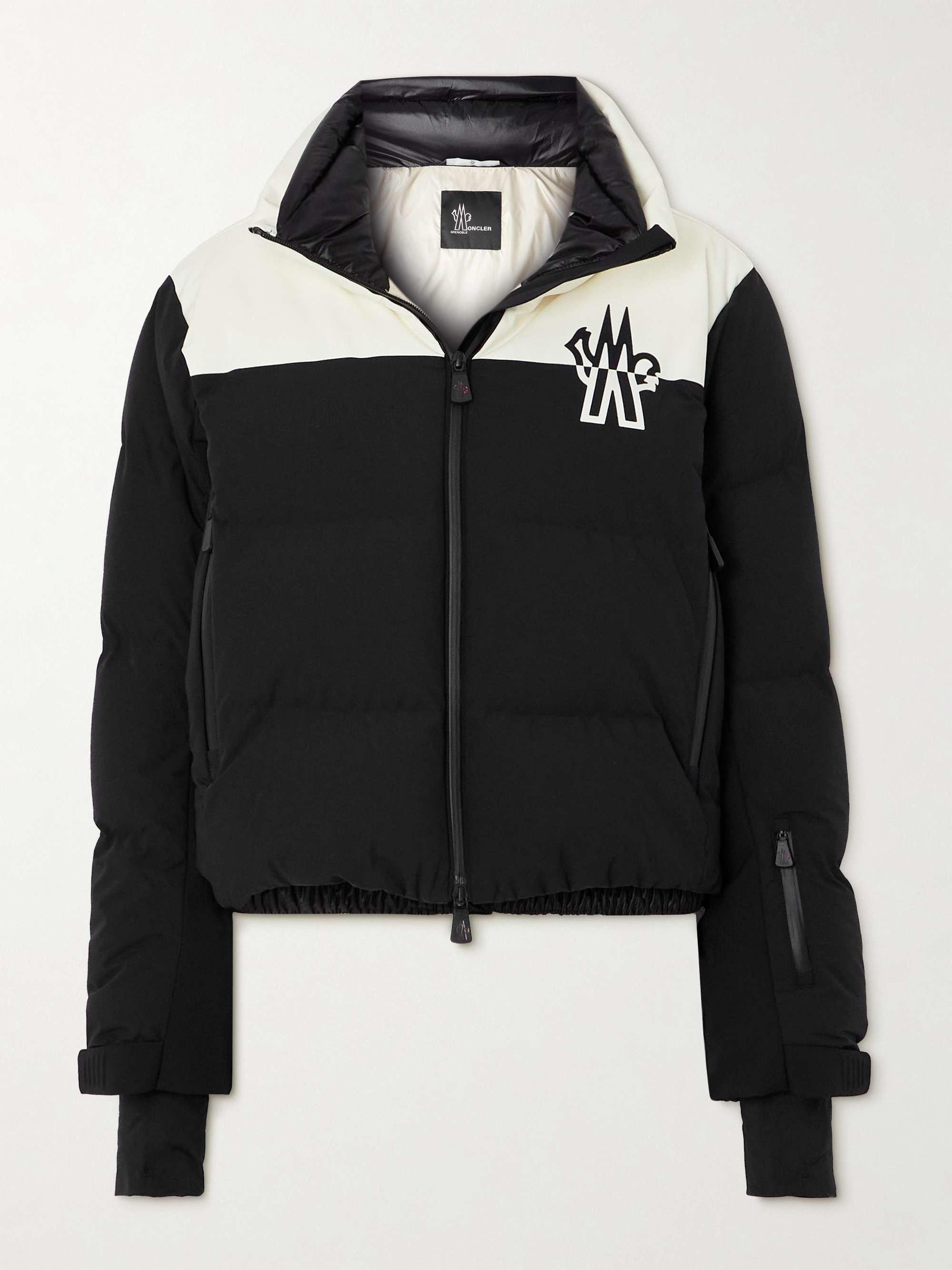 MONCLER GRENOBLE Stennes poplin-paneled quilted down ski jacket