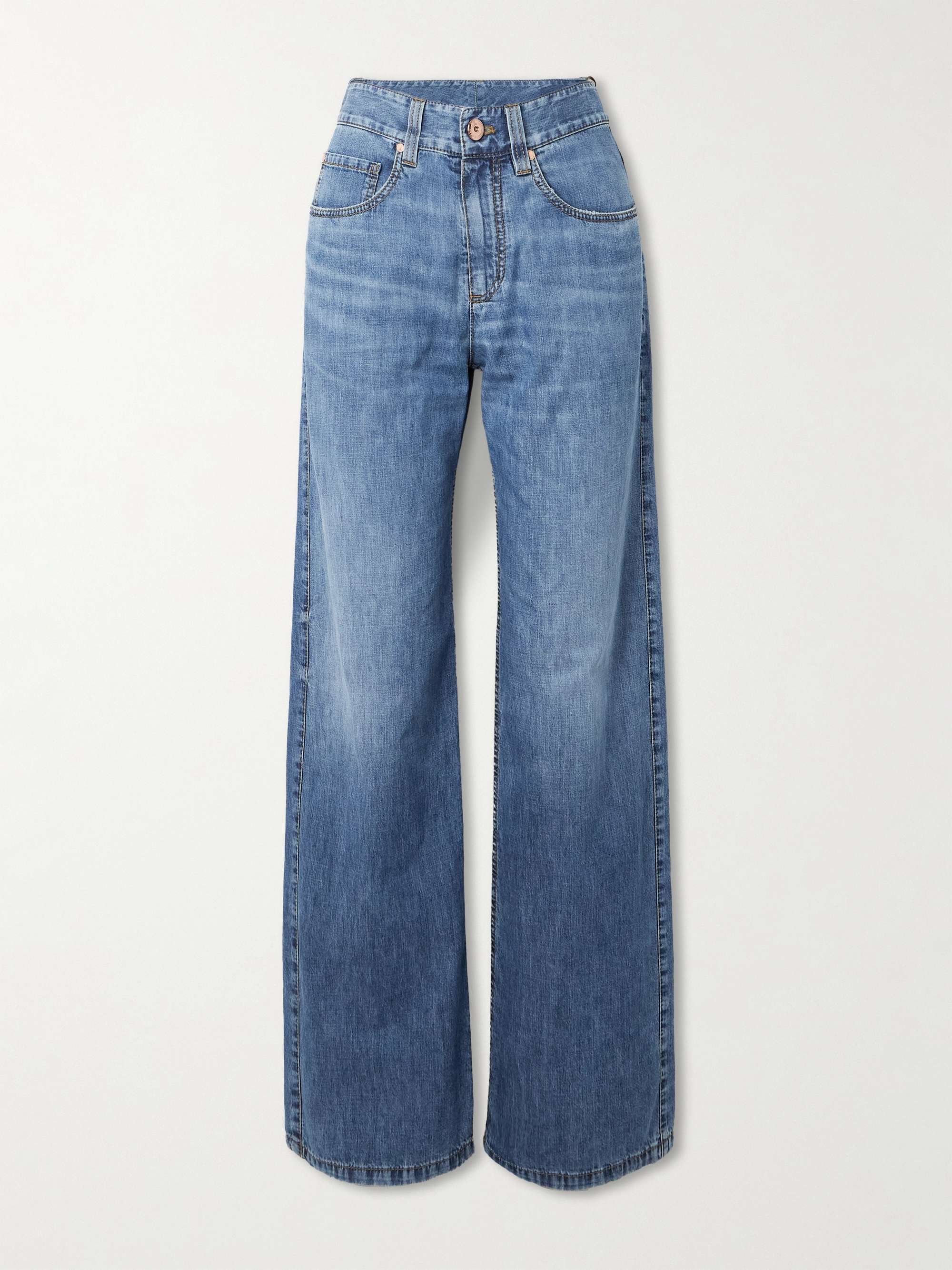 BRUNELLO CUCINELLI High-rise wide-leg jeans | NET-A-PORTER