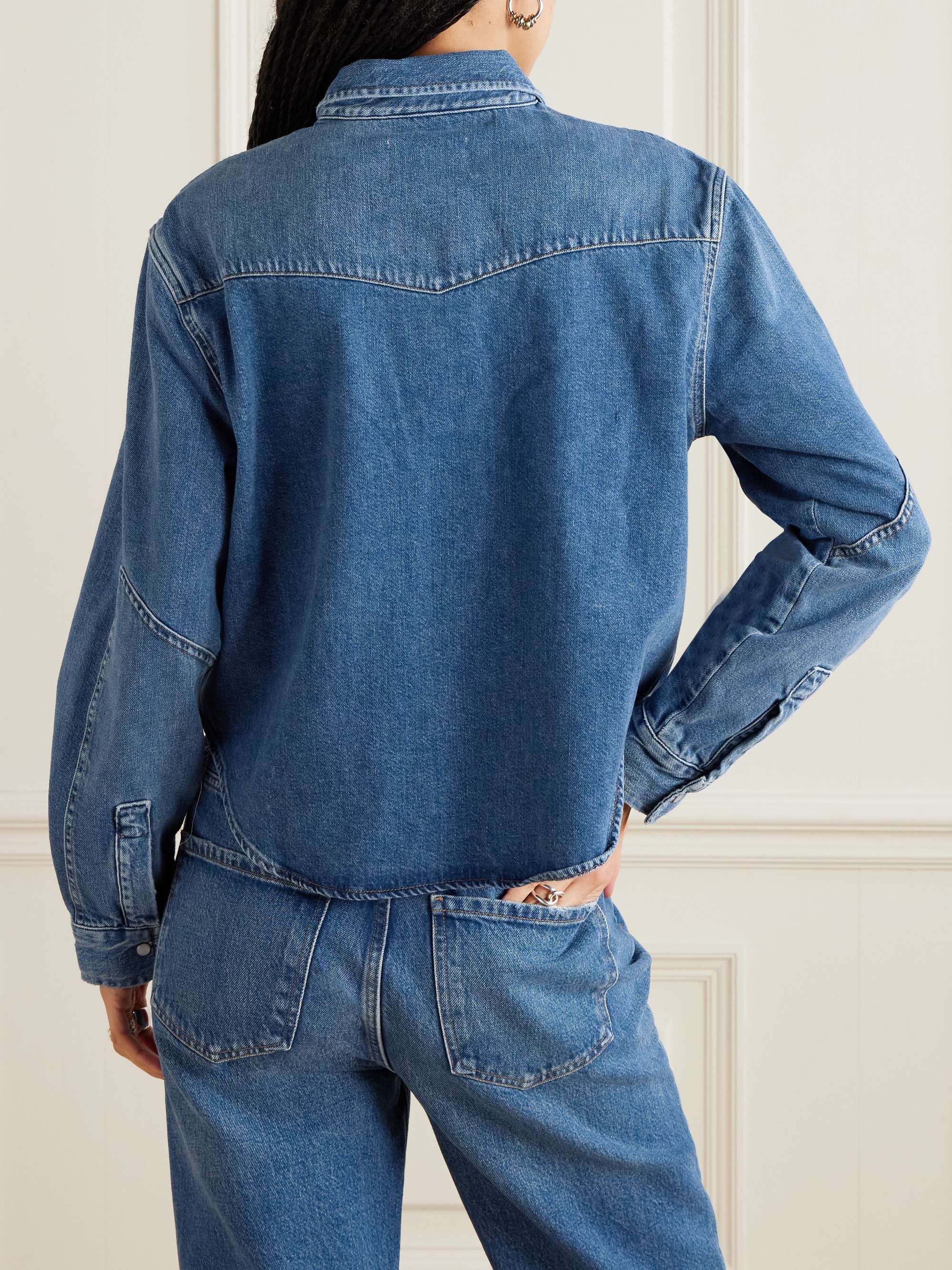 CITIZENS OF HUMANITY Cropped Western denim shirt | NET-A-PORTER