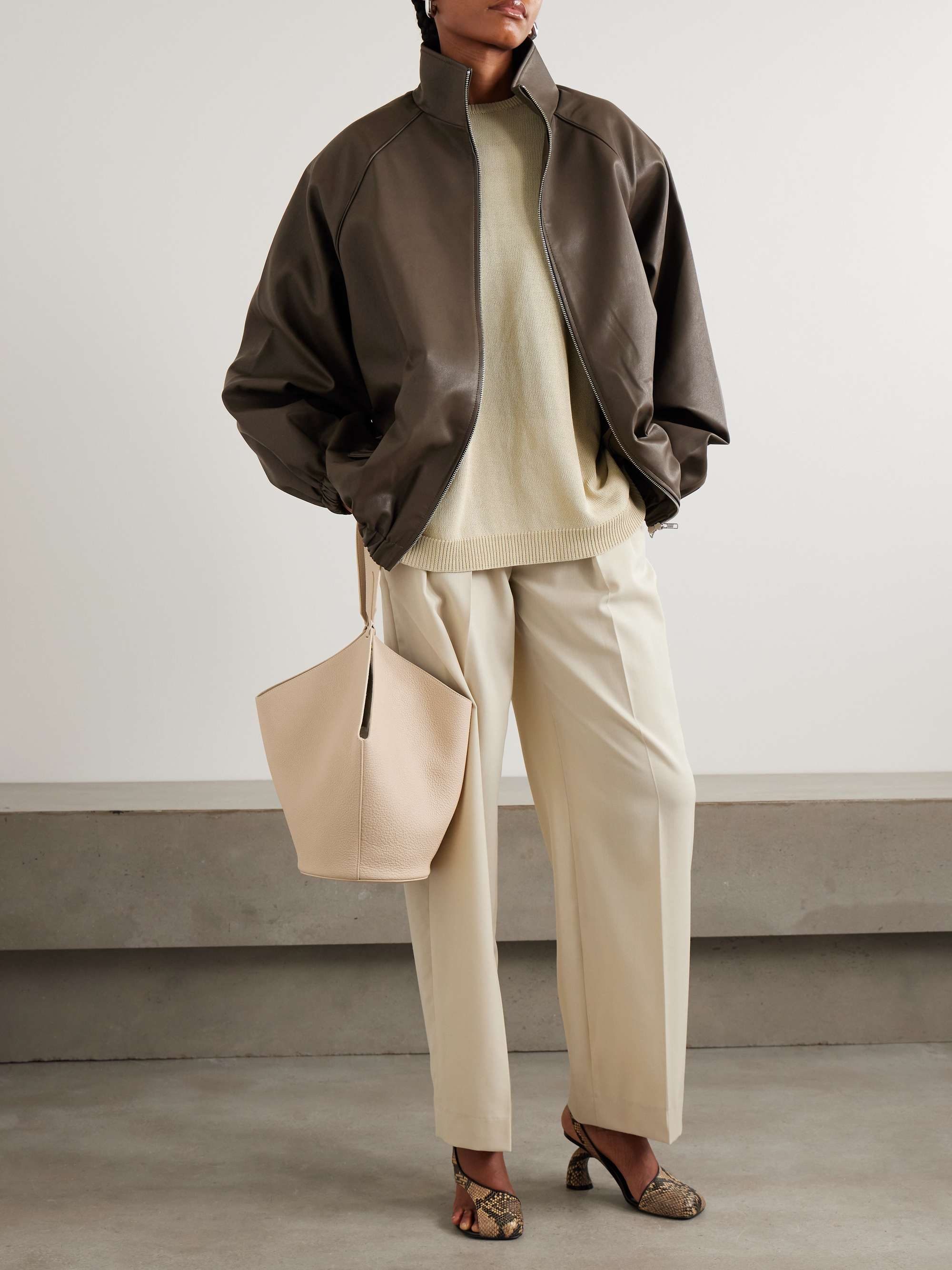 THE FRANKIE SHOP Senta oversized bomber jacket | NET-A-PORTER