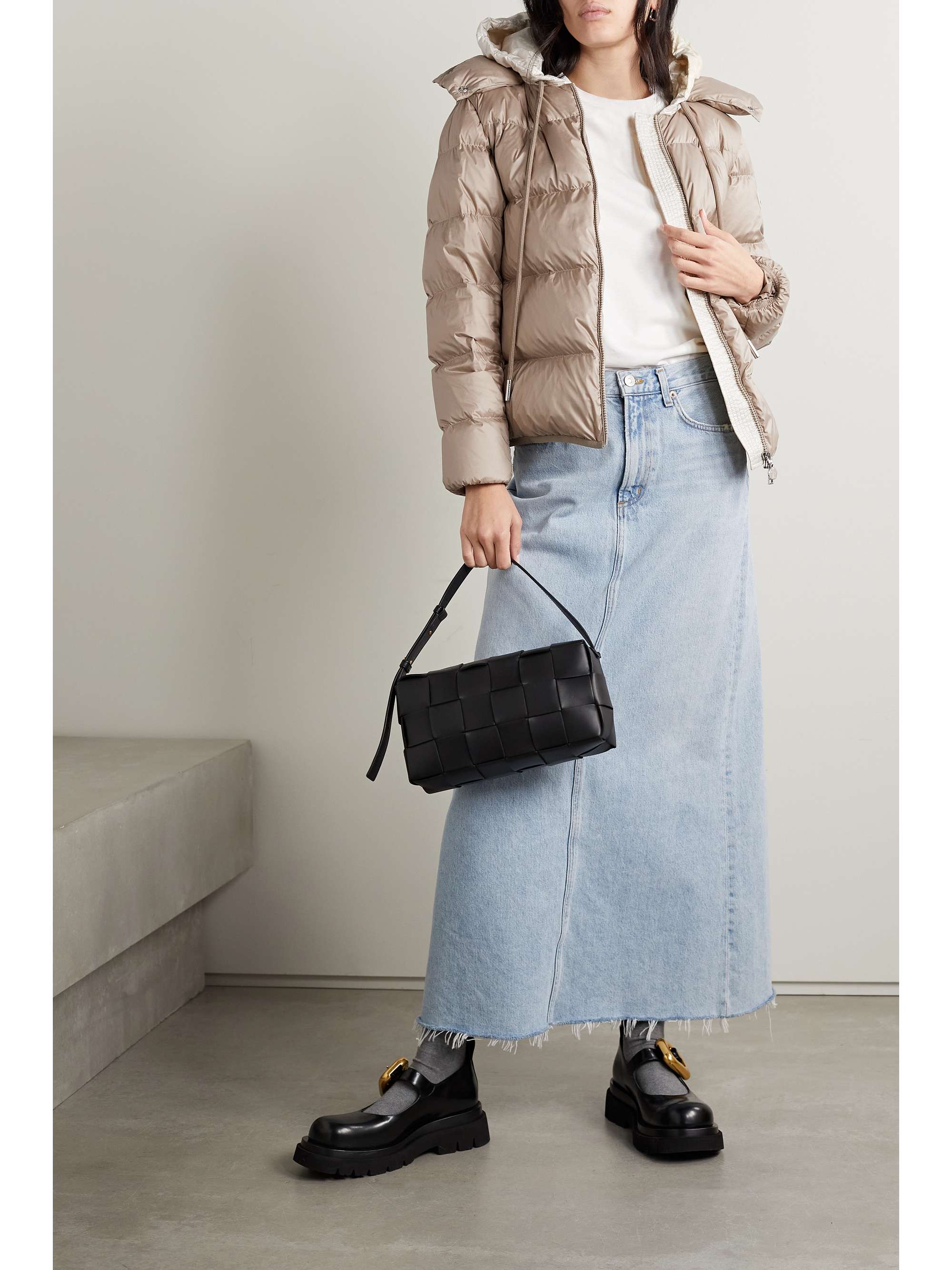 MONCLER Dronieres hooded convertible quilted shell down jacket