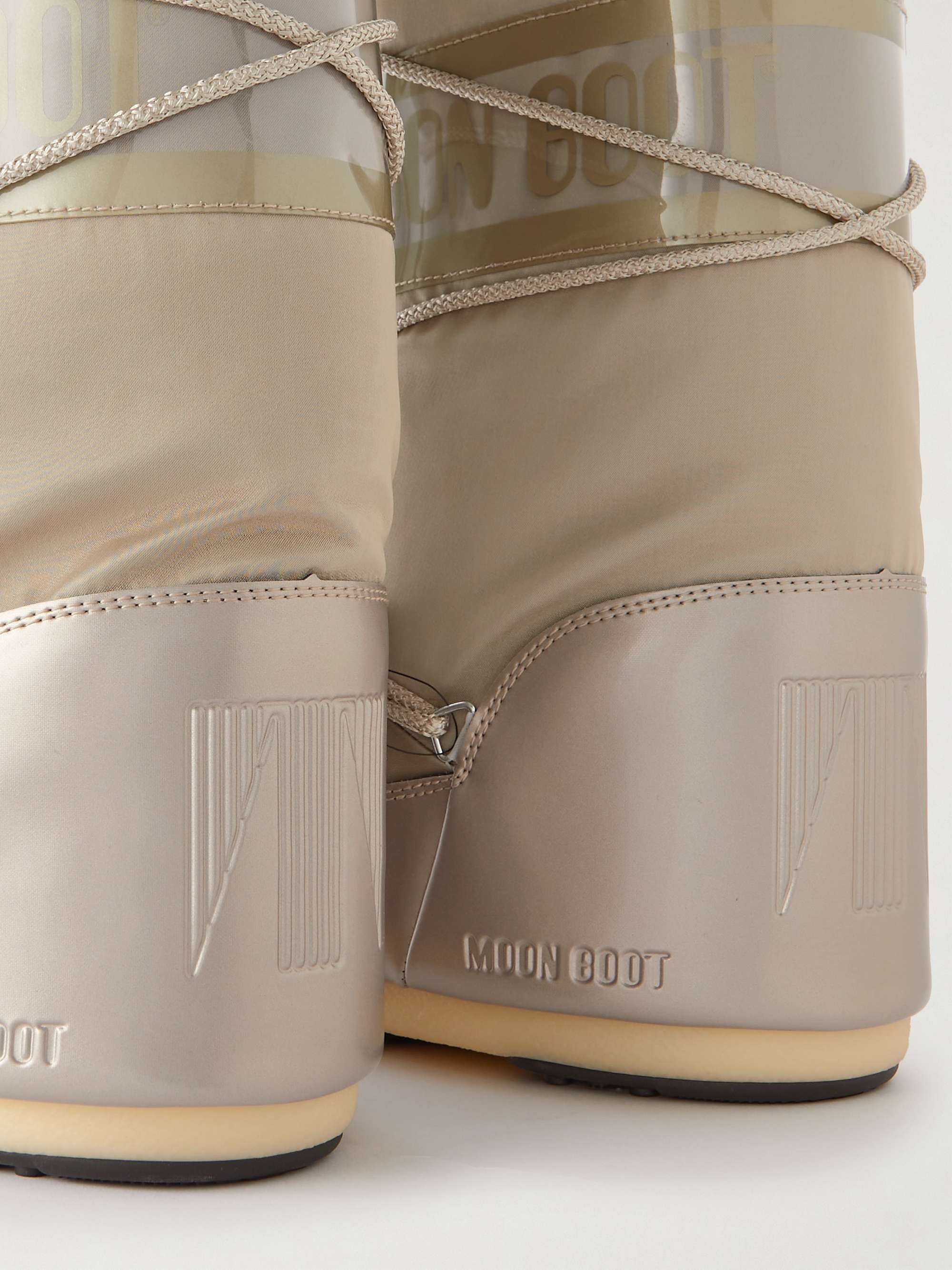 MOON BOOT Icon Glance shell and PVC snow boots | NET-A-PORTER