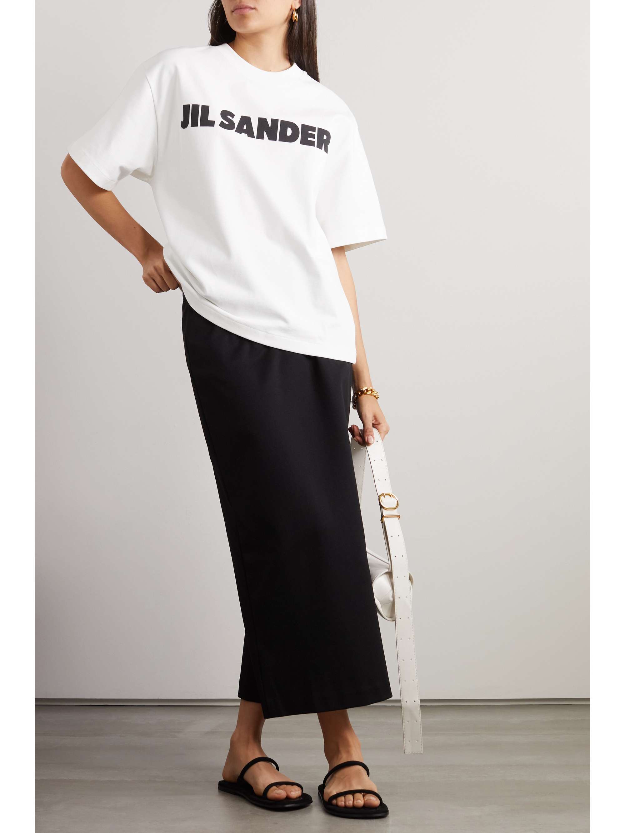JIL SANDER Printed cotton-jersey T-shirt | NET-A-PORTER