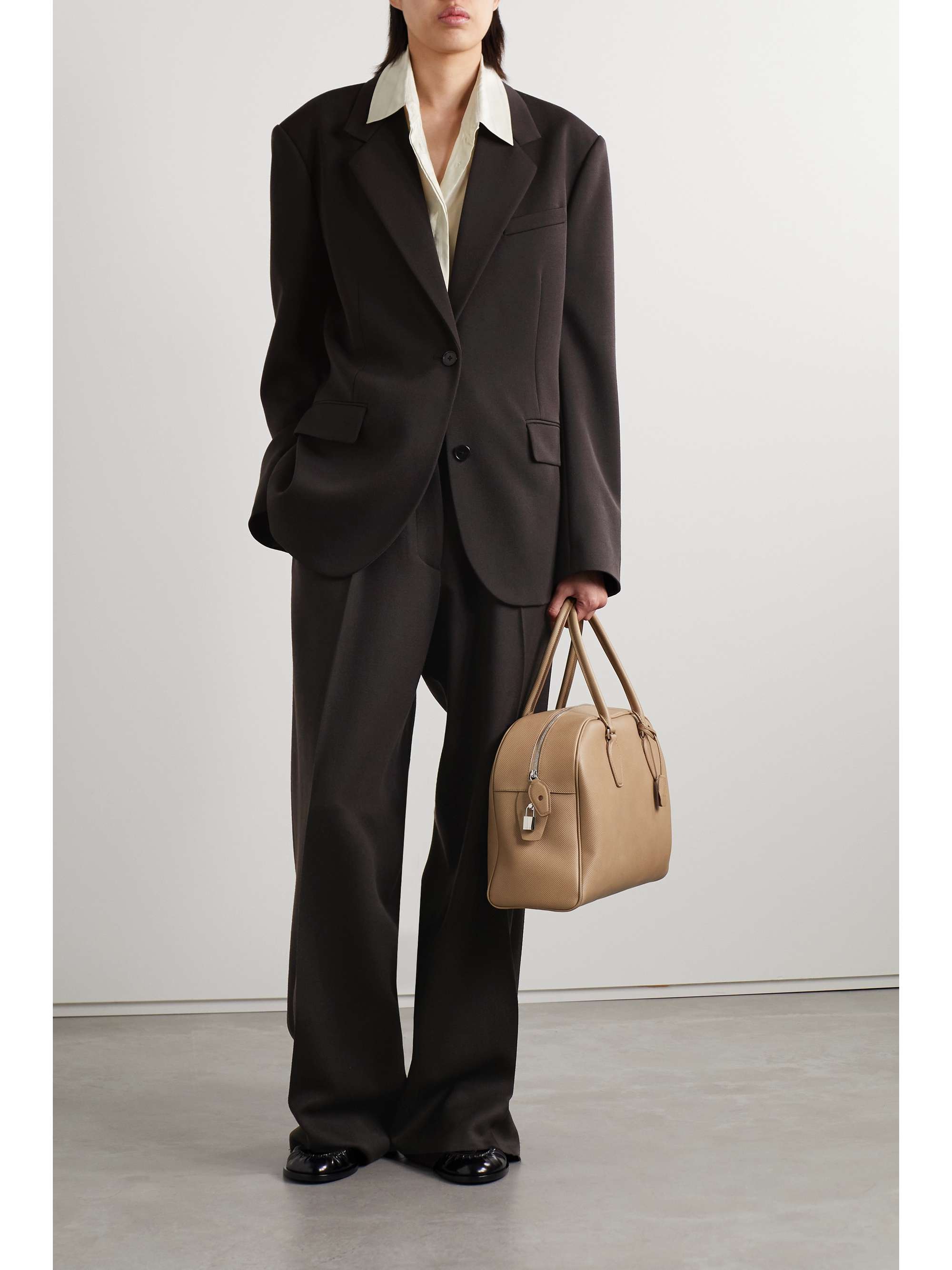 THE ROW Roan straight-leg wool-twill pants | NET-A-PORTER