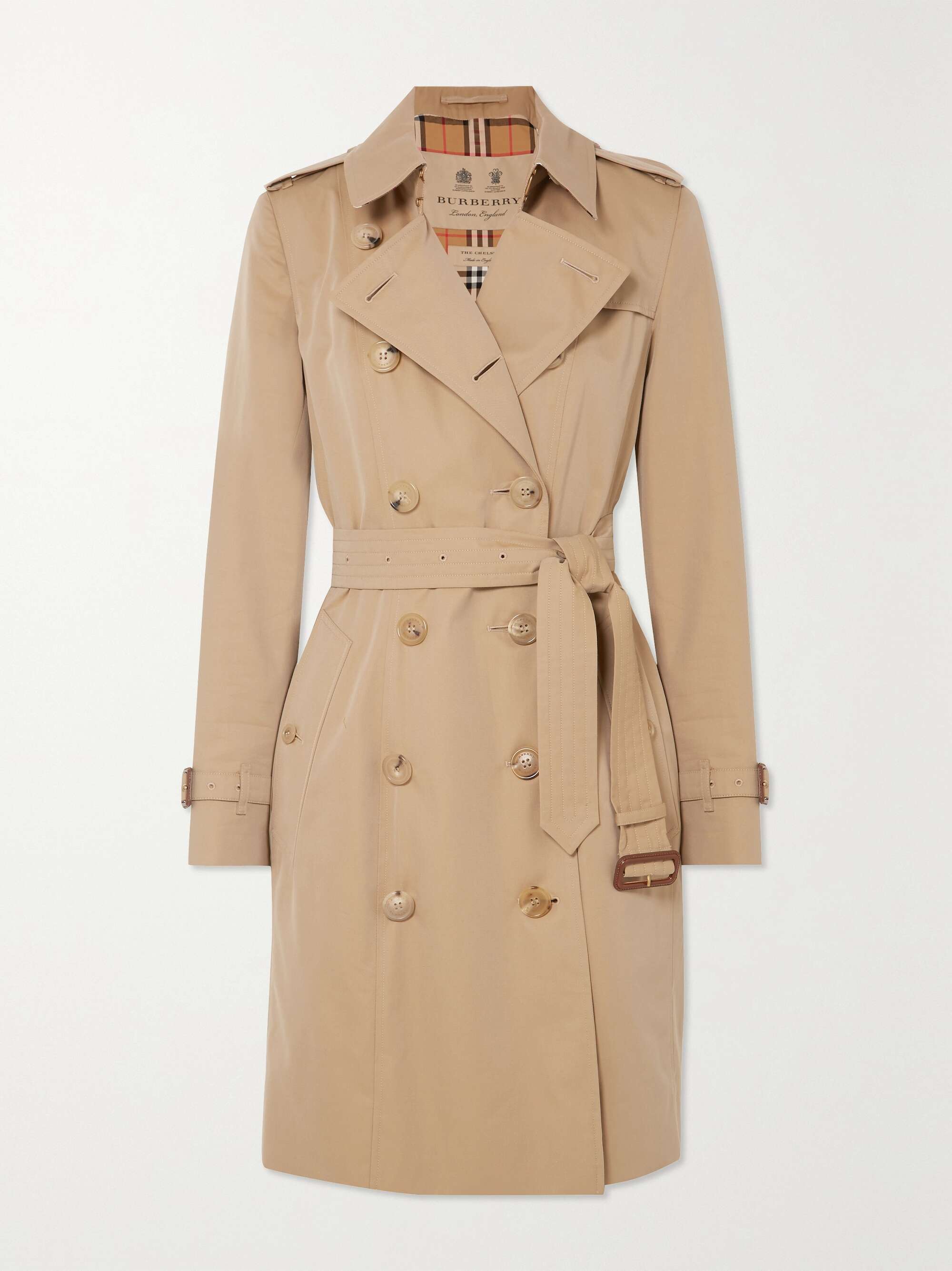 BURBERRY Chelsea organic cotton-gabardine trench coat | NET-A-PORTER