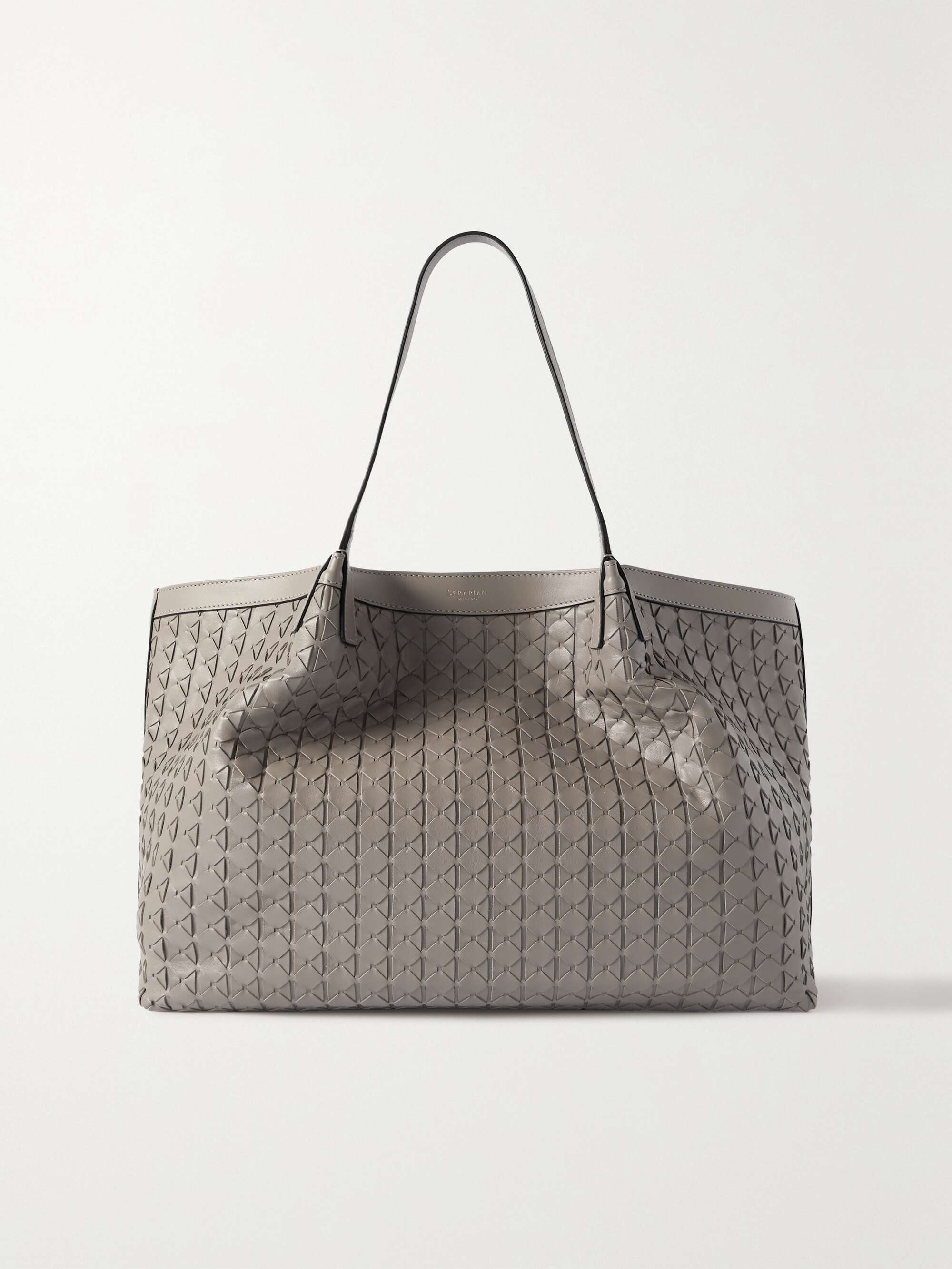 SERAPIAN Secret large woven leather tote | NET-A-PORTER
