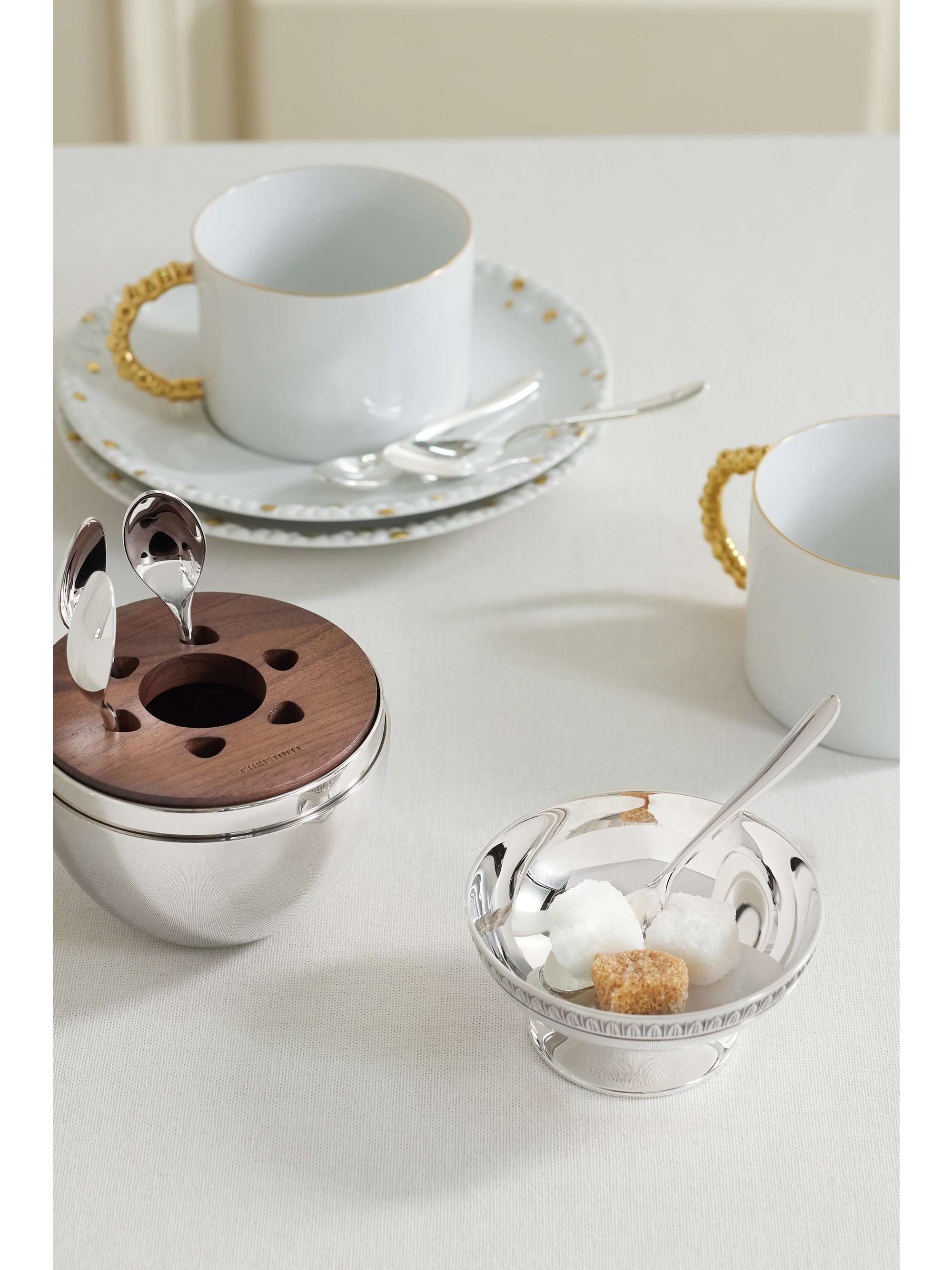 CHRISTOFLE Mood Coffee set of six silver-plated espresso spoons