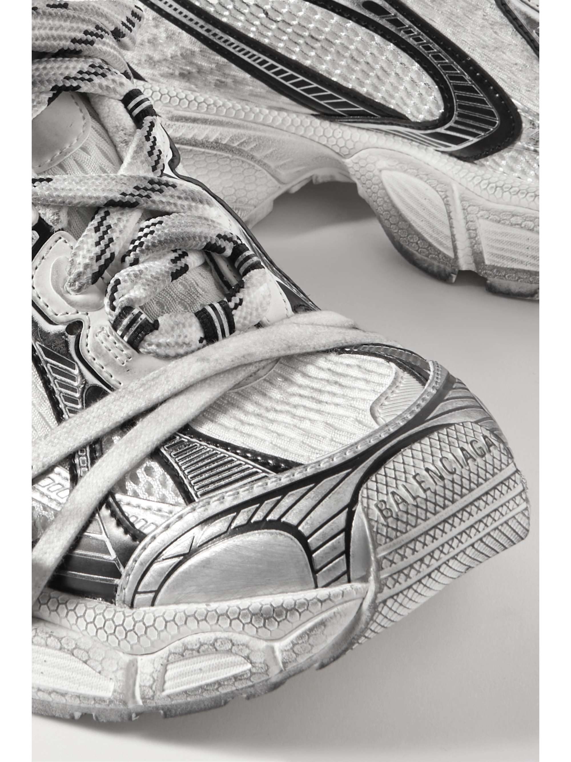 BALENCIAGA 3XL mesh and rubber sneakers | NET-A-PORTER