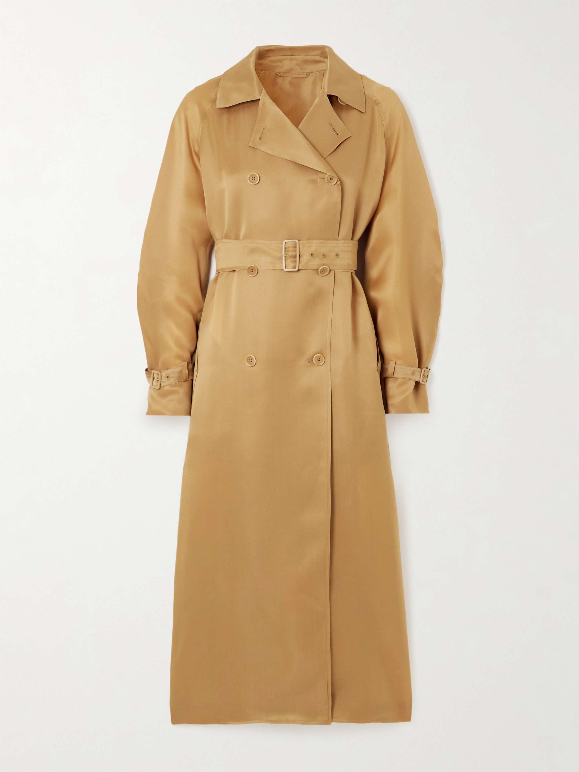 MAX MARA Sacco double-breasted silk-organza trench | NET-A-PORTER