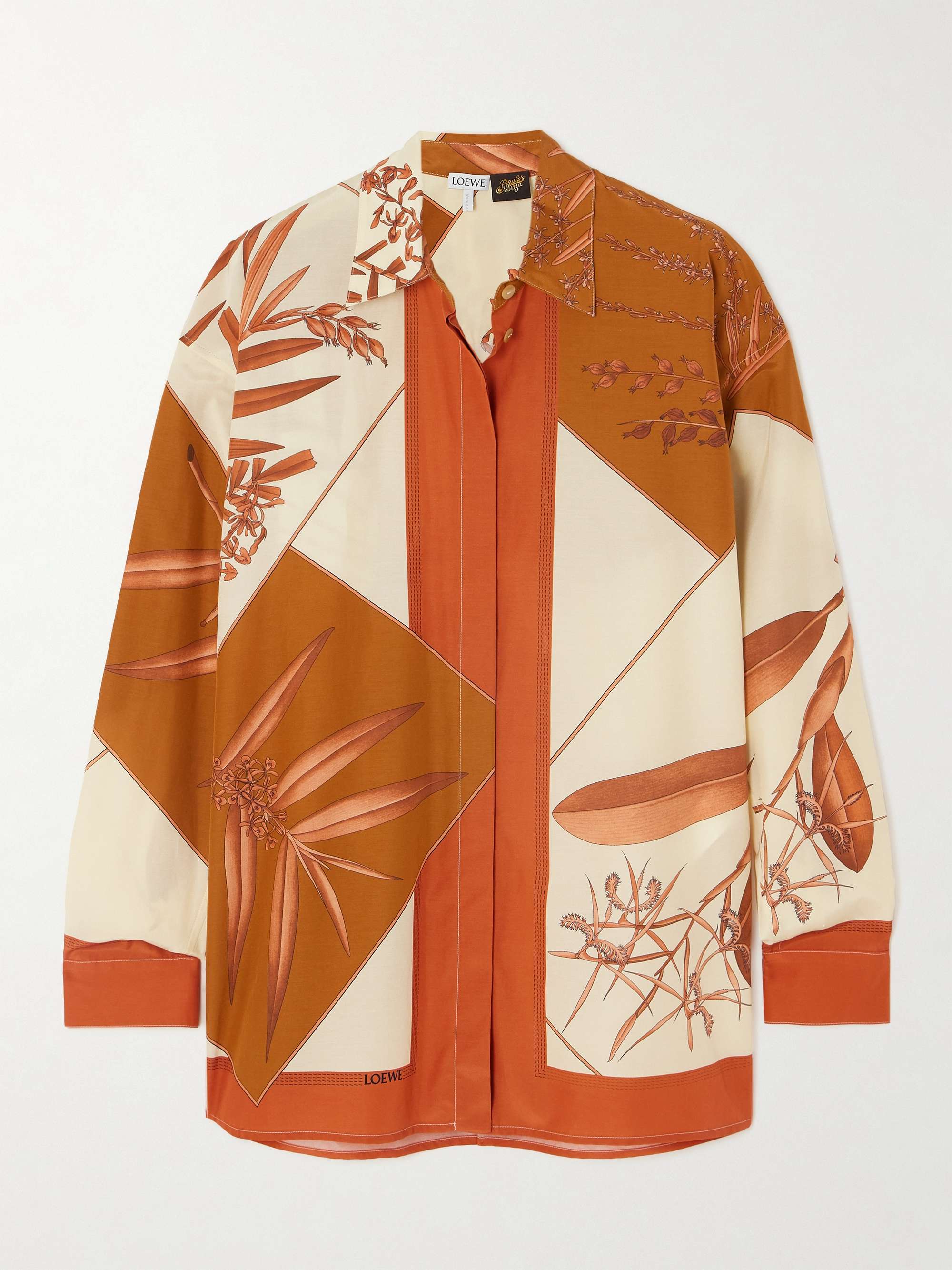 LOEWE + Paula's Ibiza printed cotton and silk-blend shirt | NET-A