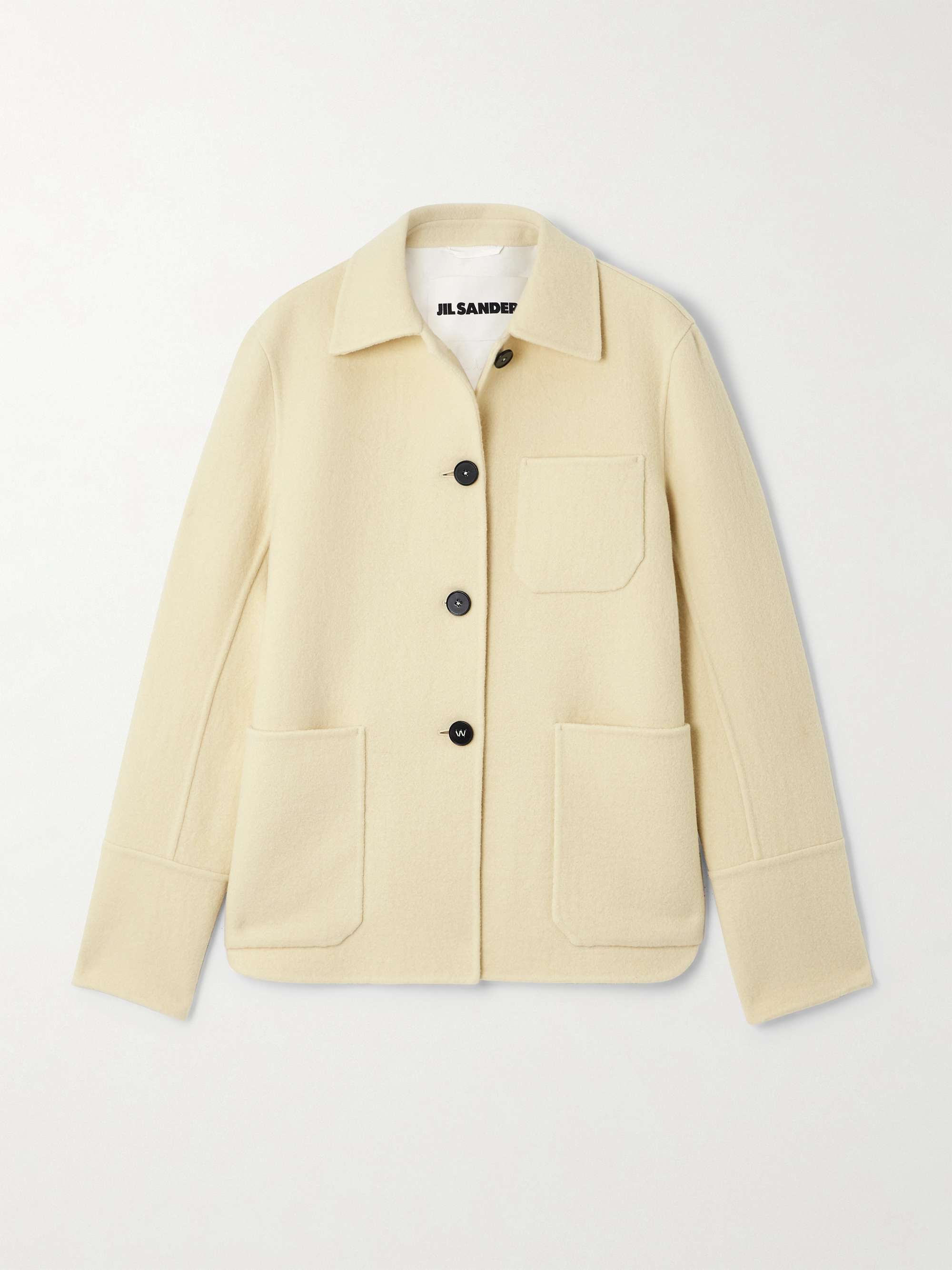 JIL SANDER Brushed-cashmere jacket | NET-A-PORTER