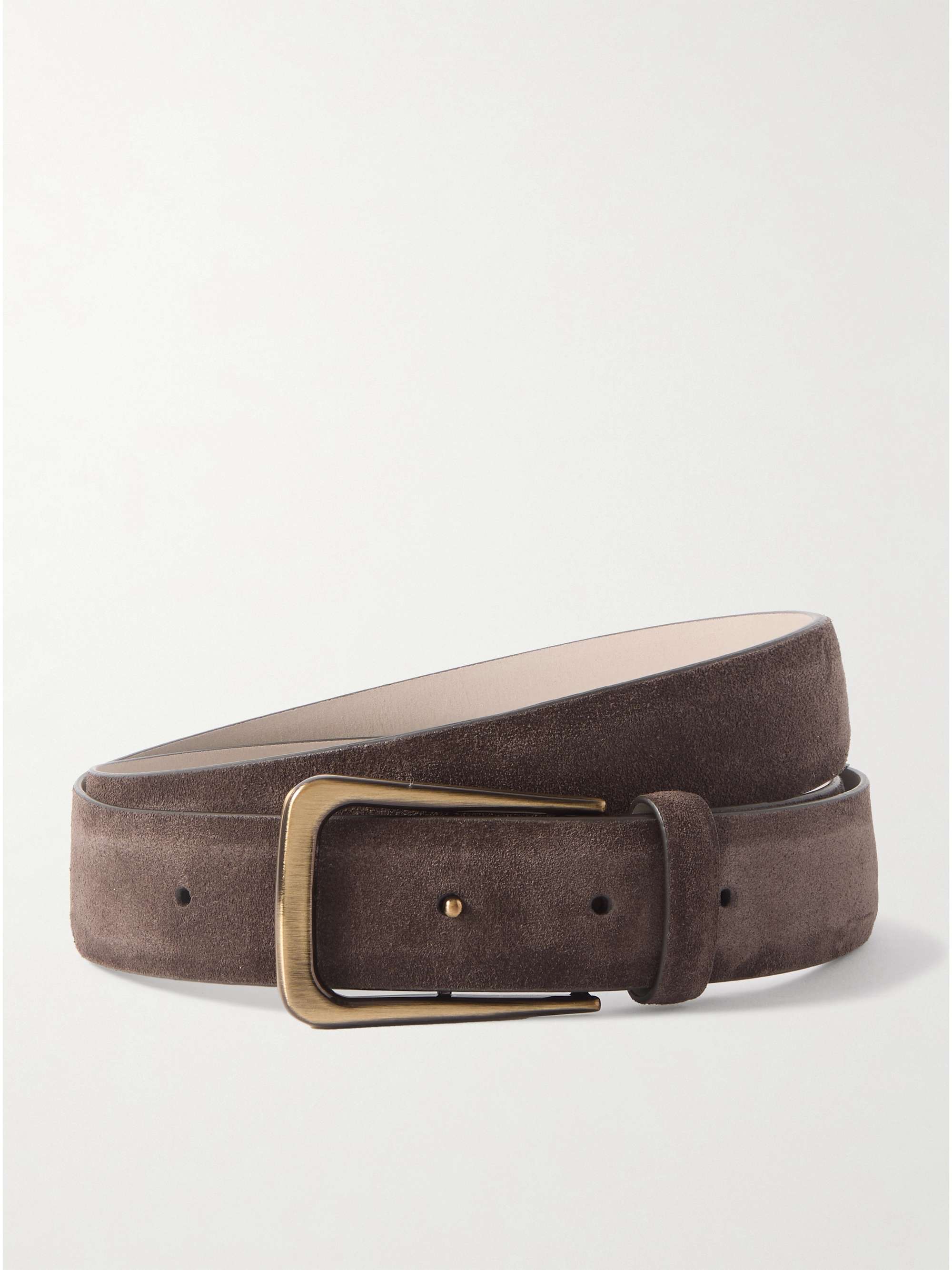 BRUNELLO CUCINELLI Suede belt | NET-A-PORTER