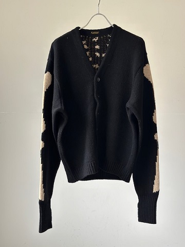 KAPITAL (キャピタル) 5G ウール BONEショートカーディガンブラック