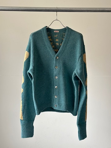 KAPITAL (キャピタル) 5G ウール BONEショートカーディガンサックス