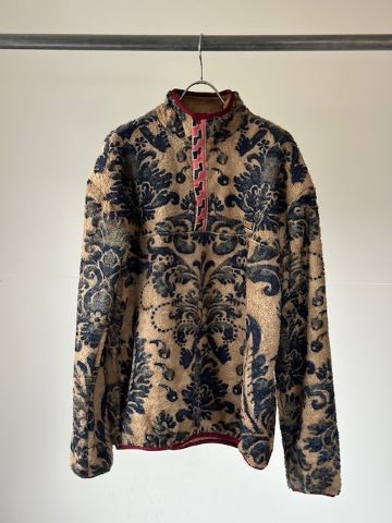 KAPITAL (キャピタル) ダマスク柄フリース スナップT（バージンマリア