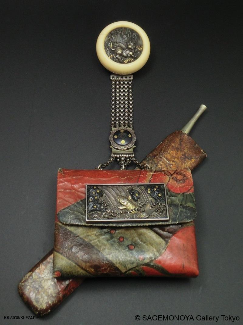 鹿角彫 在銘 忠友 春画 根付 提物 印籠 煙管 超絶技巧 NETSUKE SHUNGA