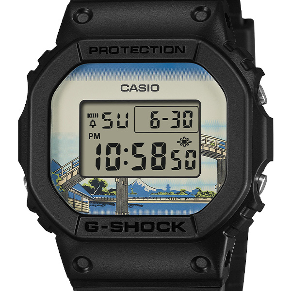 G-SHOCK 葛飾北斎 富嶽三十六景 「深川万年橋下」 DW-5600KHFM25-1JR