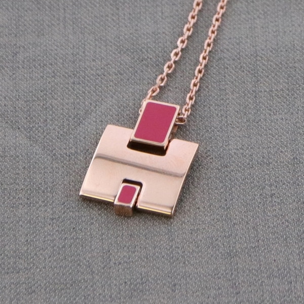 HERMES エルメス アイリーン ネックレス ユーズド 中古(ピンクゴールド