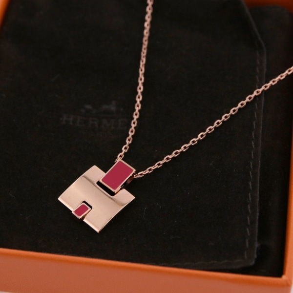 HERMES エルメス アイリーン ネックレス ユーズド 中古(ピンクゴールド