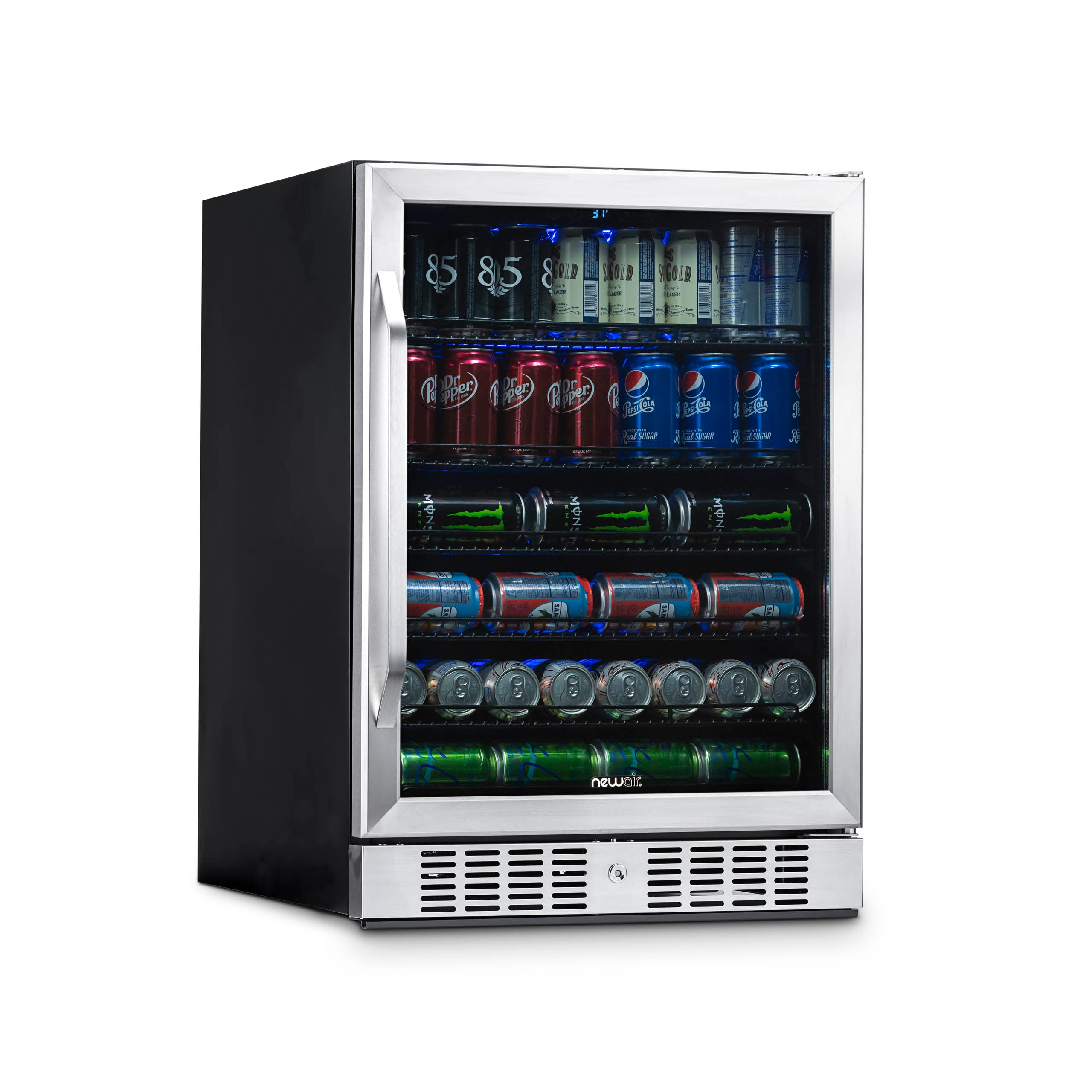 177-Can Built-In Stainless Steel Beverage Fridge | Newair