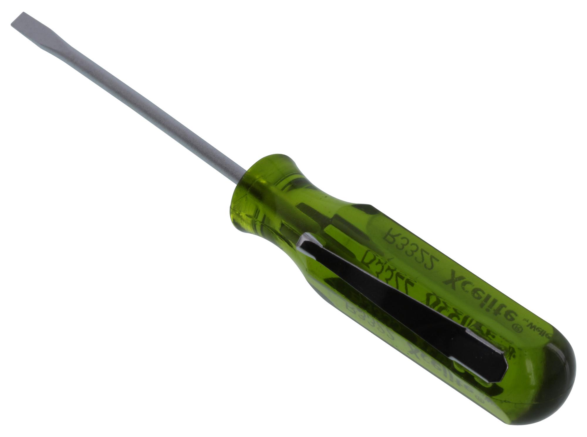 R3322 WELLER XCELITE, Screwdriver, Slotted, Pocket Clip | Newark