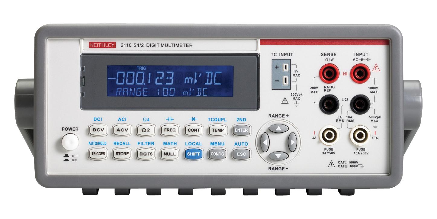 2110-120 KEITHLEY, Bench Digital Multimeter, Dual Display, USB