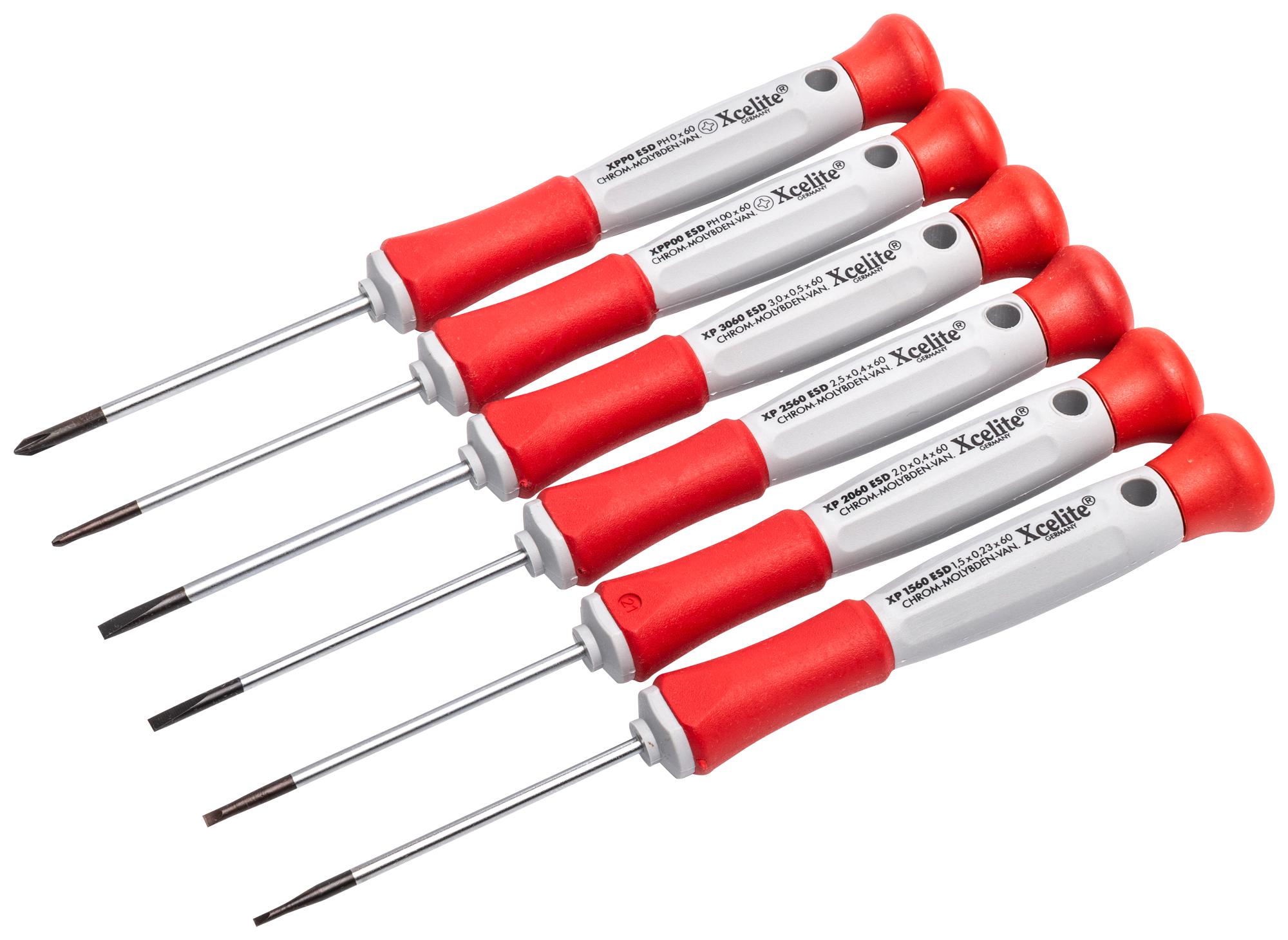 XP600 WELLER XCELITE, Slotted Phillips Screwdriver Set, Precision