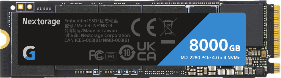 G Series｜M.2 2280 PCIe®4.0 NVMe™ SSD - Nextorage