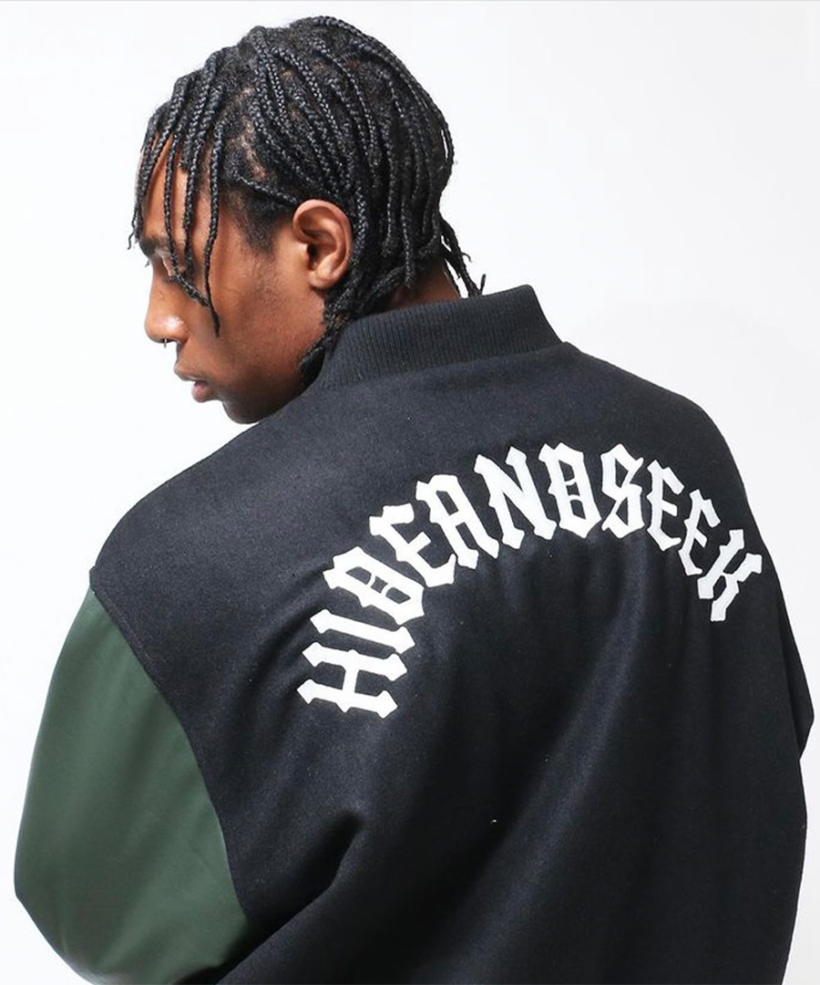 HIDEANDSEEK(ハイドアンドシーク)ダウンジャケット Varsity Jacket