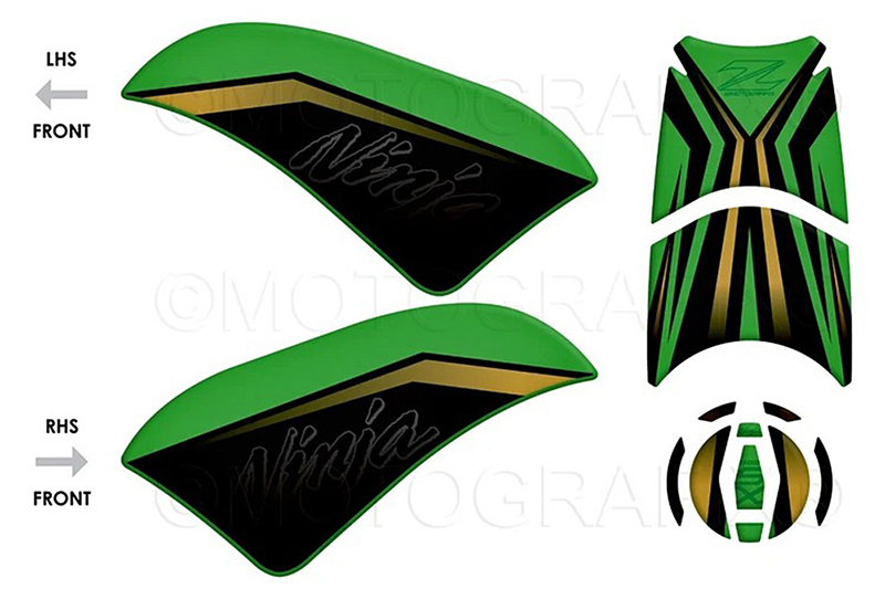 KAWASAKI | ニーパッド MOTOGRAFIX