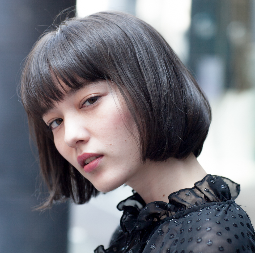 アゴラインBob 黒髪 前髪有り‐ヘアカタログ‐Neolive Luca: 御茶ノ水店
