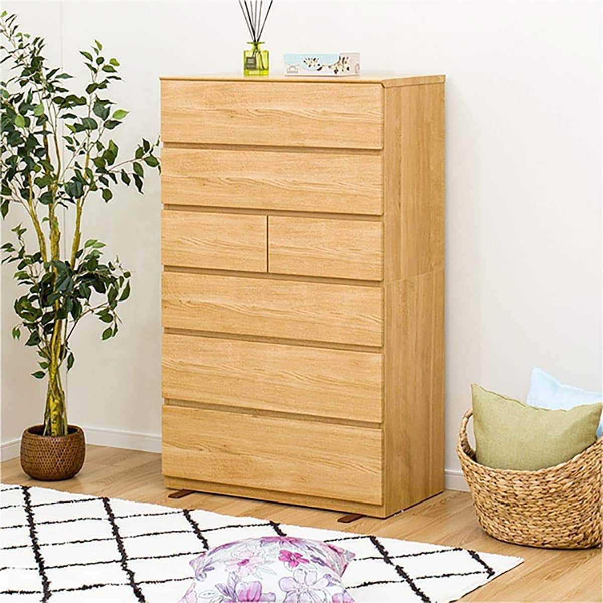 ハイチェスト(クエス 80-6HC LBR) | ニトリネット【公式】 家具