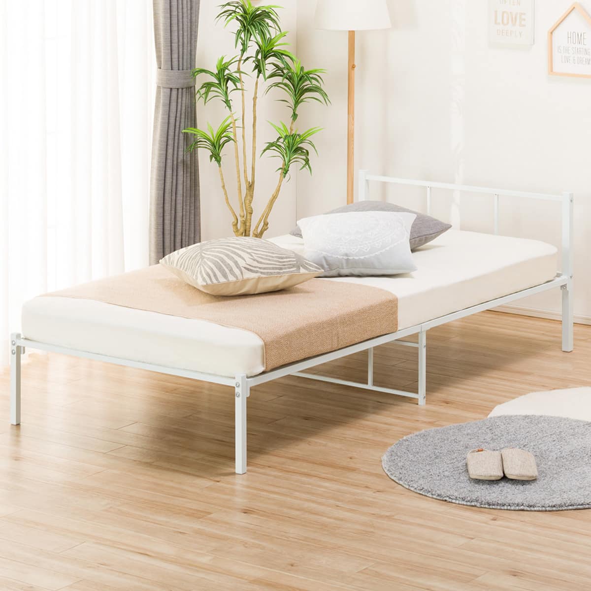 ニトリ シングルパイプベッド(バジーナFV2 WH） - 通販 | 家具と